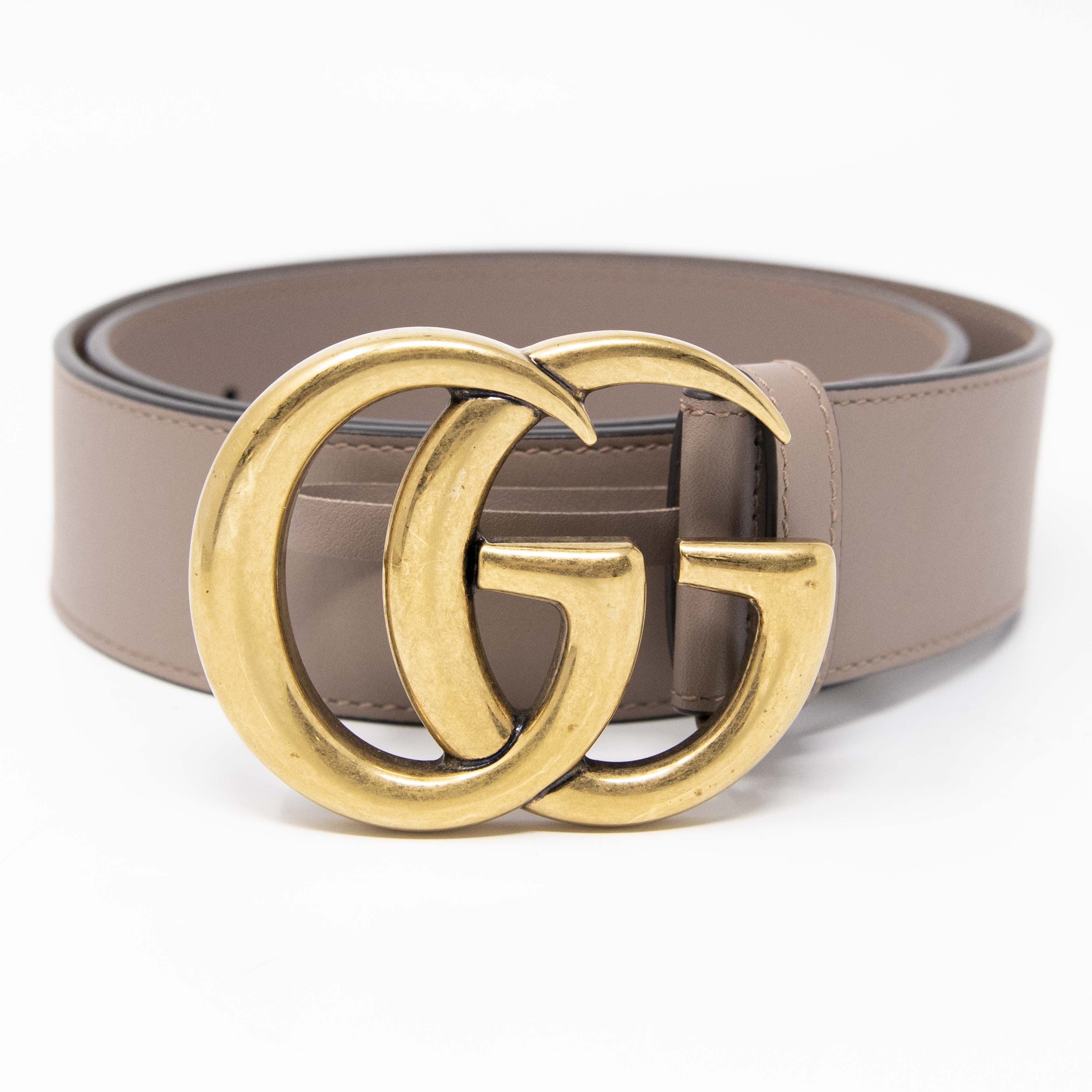 Gucci Dusty Pink Marmont Belt 80