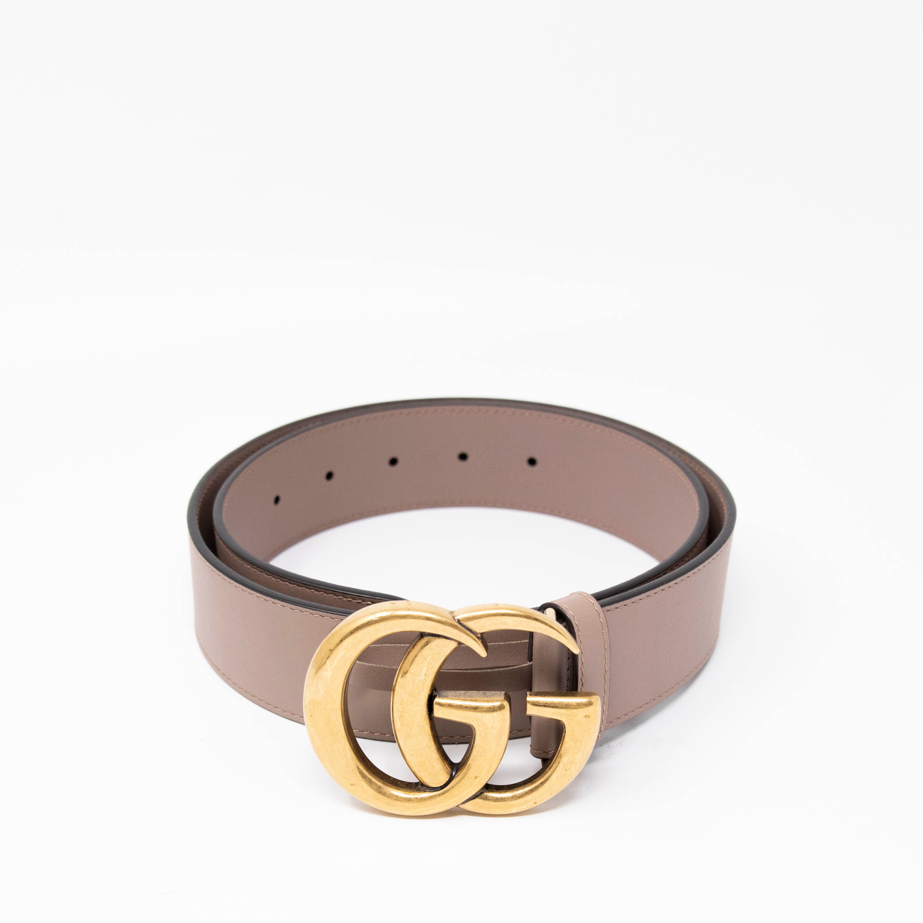 Gucci Dusty Pink Marmont Belt 80