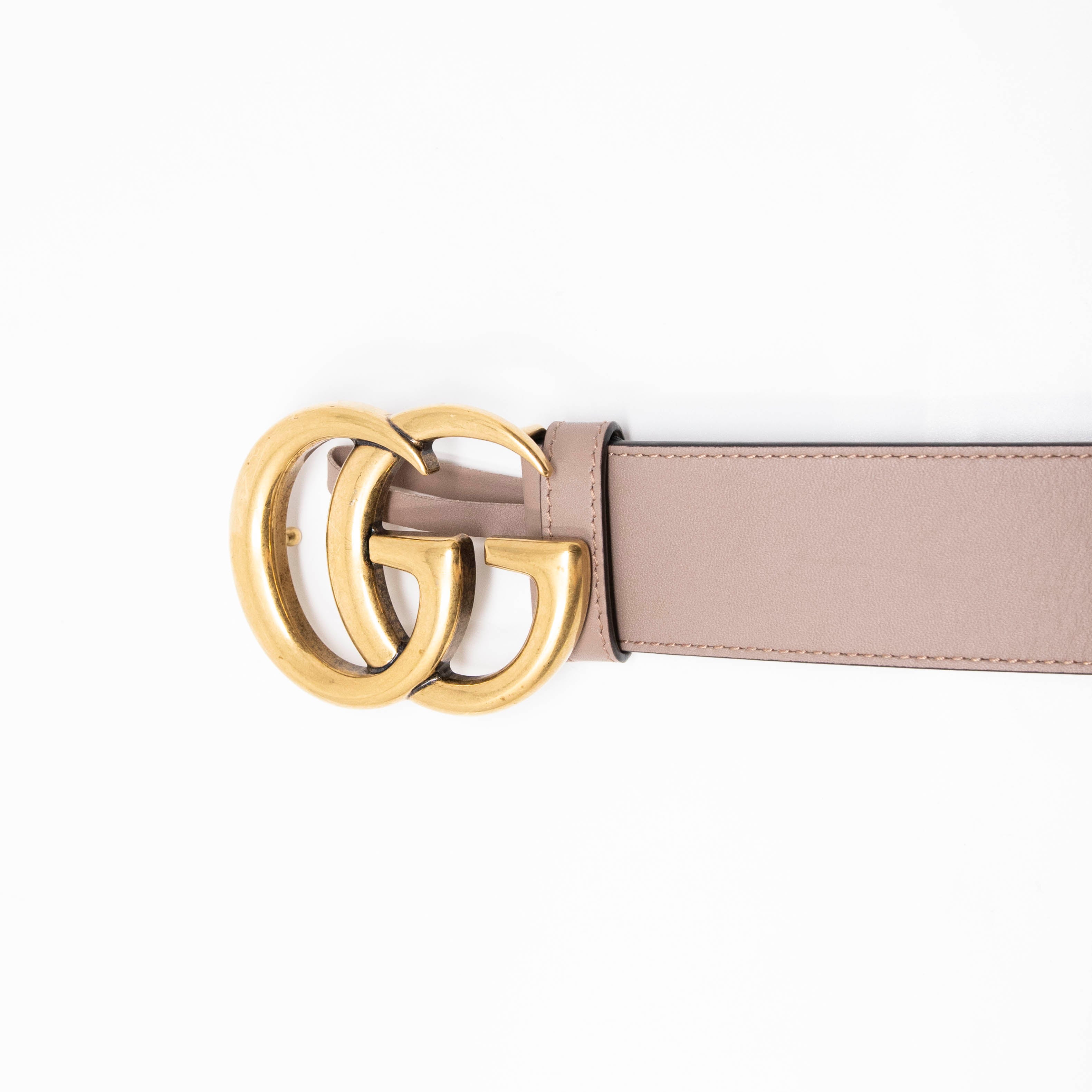 Gucci Dusty Pink Marmont Belt 80