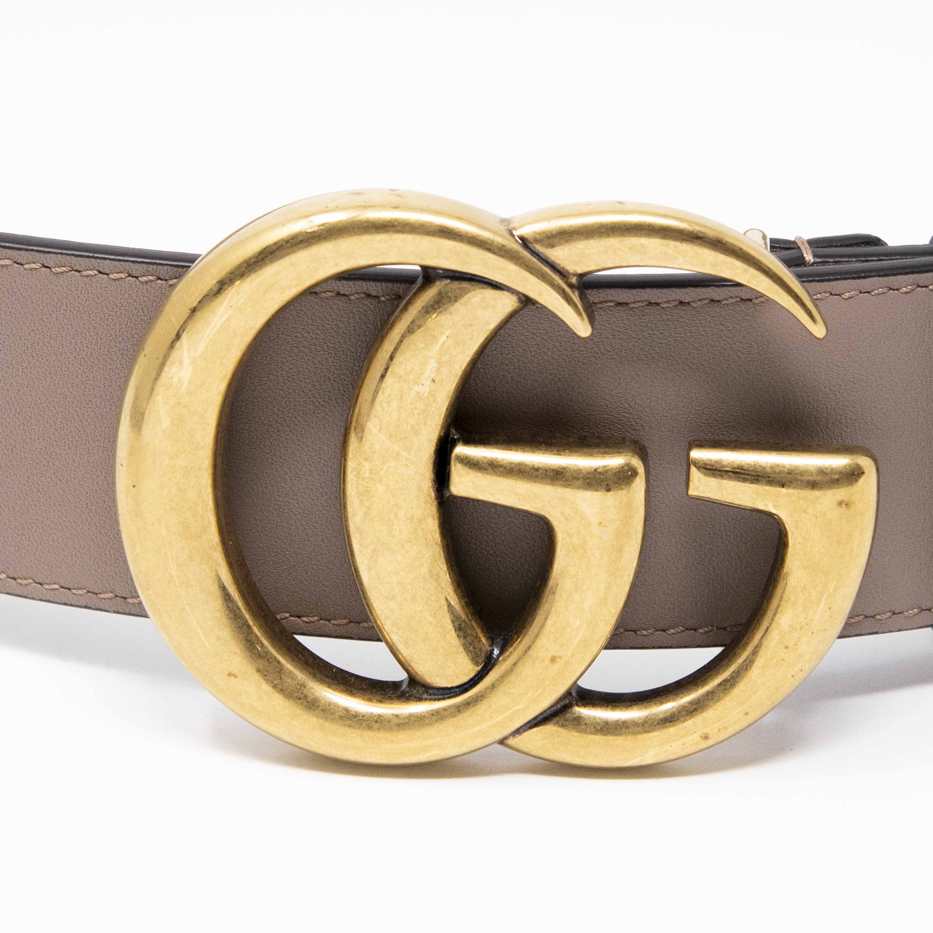 Gucci Dusty Pink Marmont Belt 80