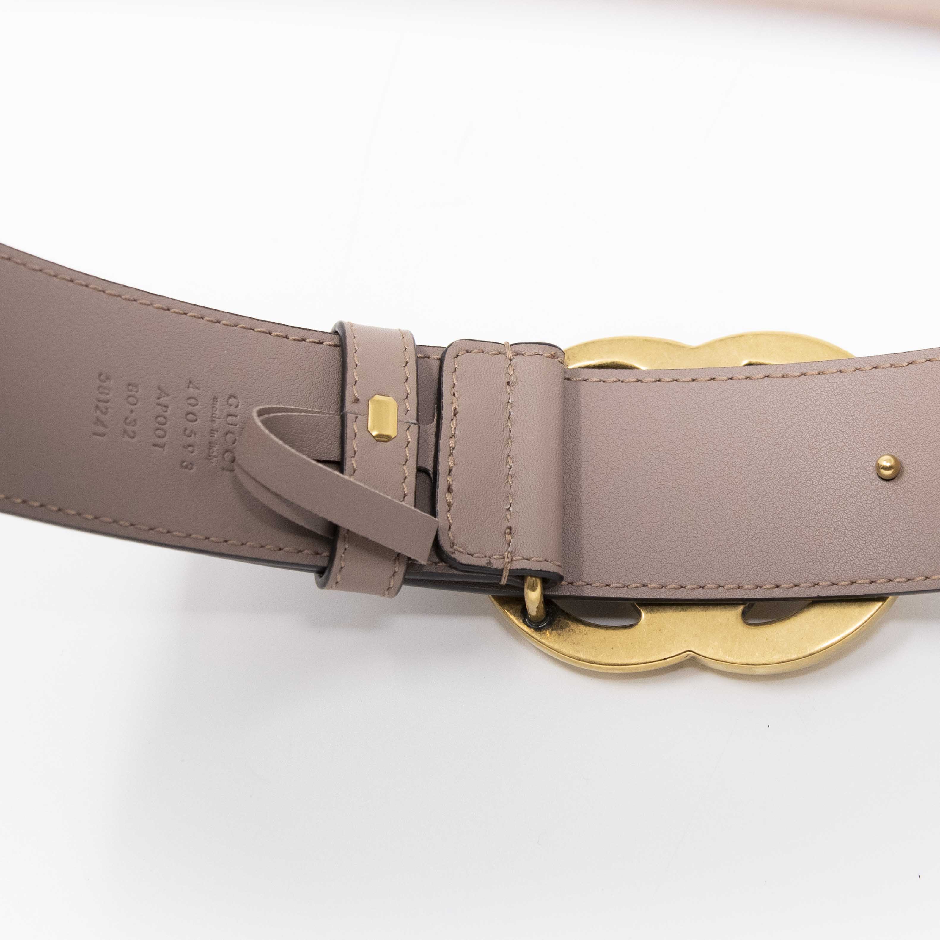 Gucci Dusty Pink Marmont Belt 80