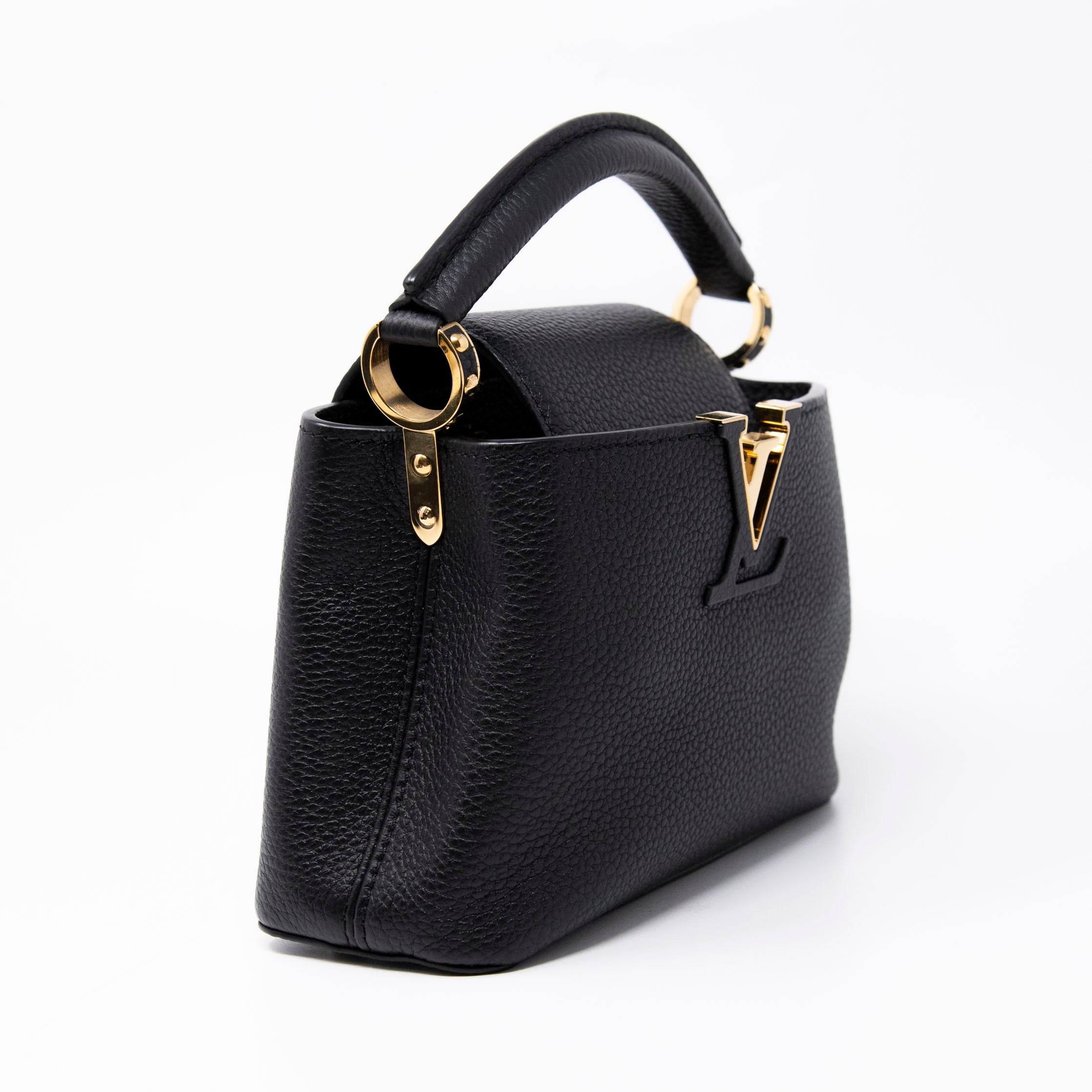 Louis Vuitton Black Taurillon Mini Capucines