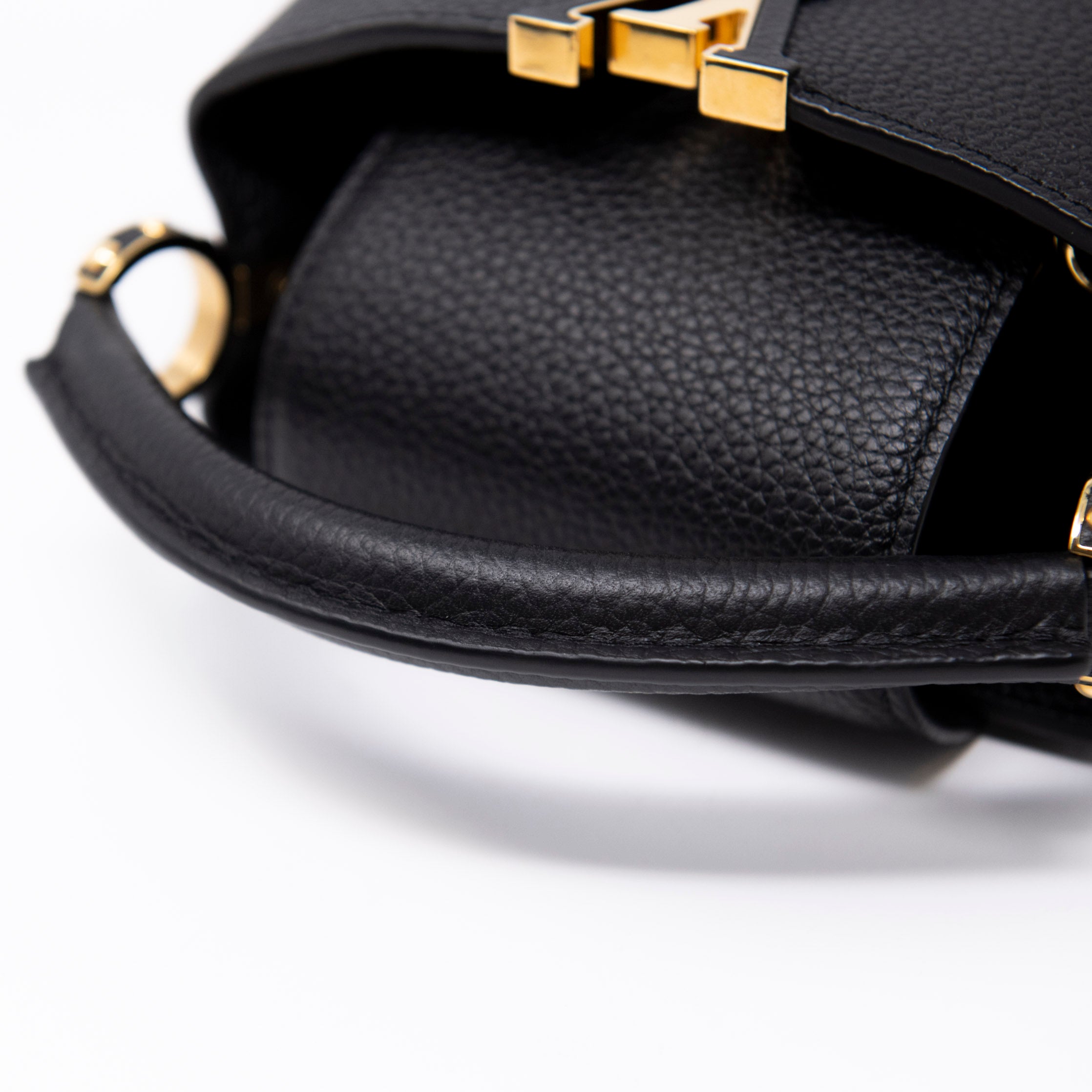 Louis Vuitton Black Taurillon Mini Capucines