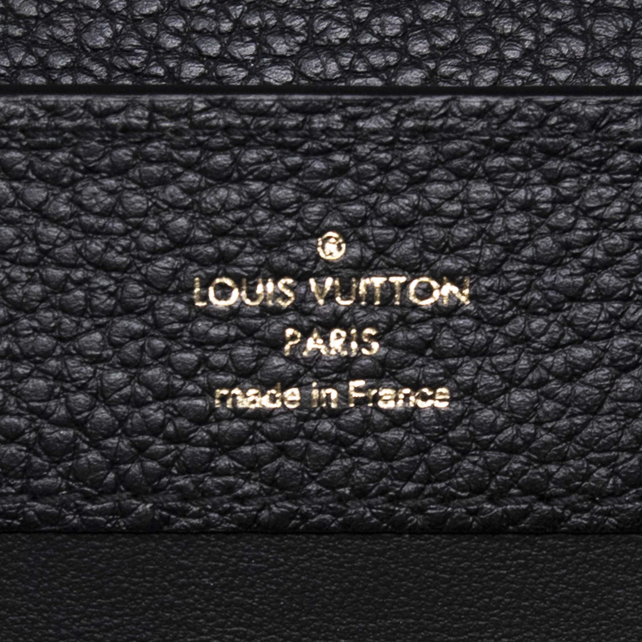 Louis Vuitton Black Taurillon Mini Capucines