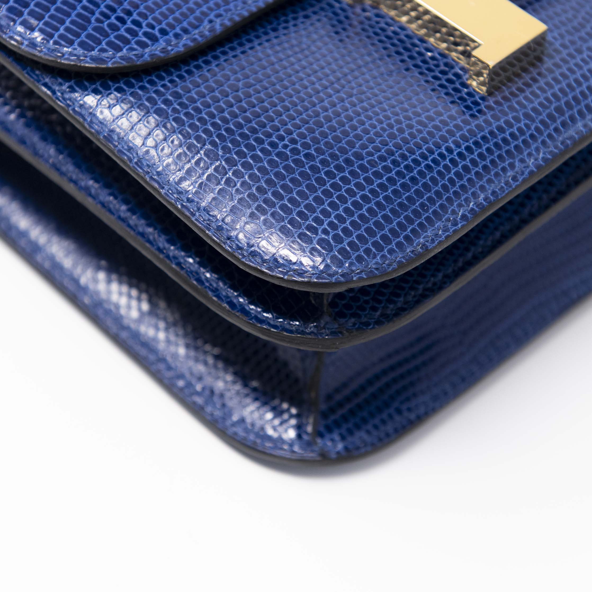 Hermes Bleu Saphir Lizard Constance 18