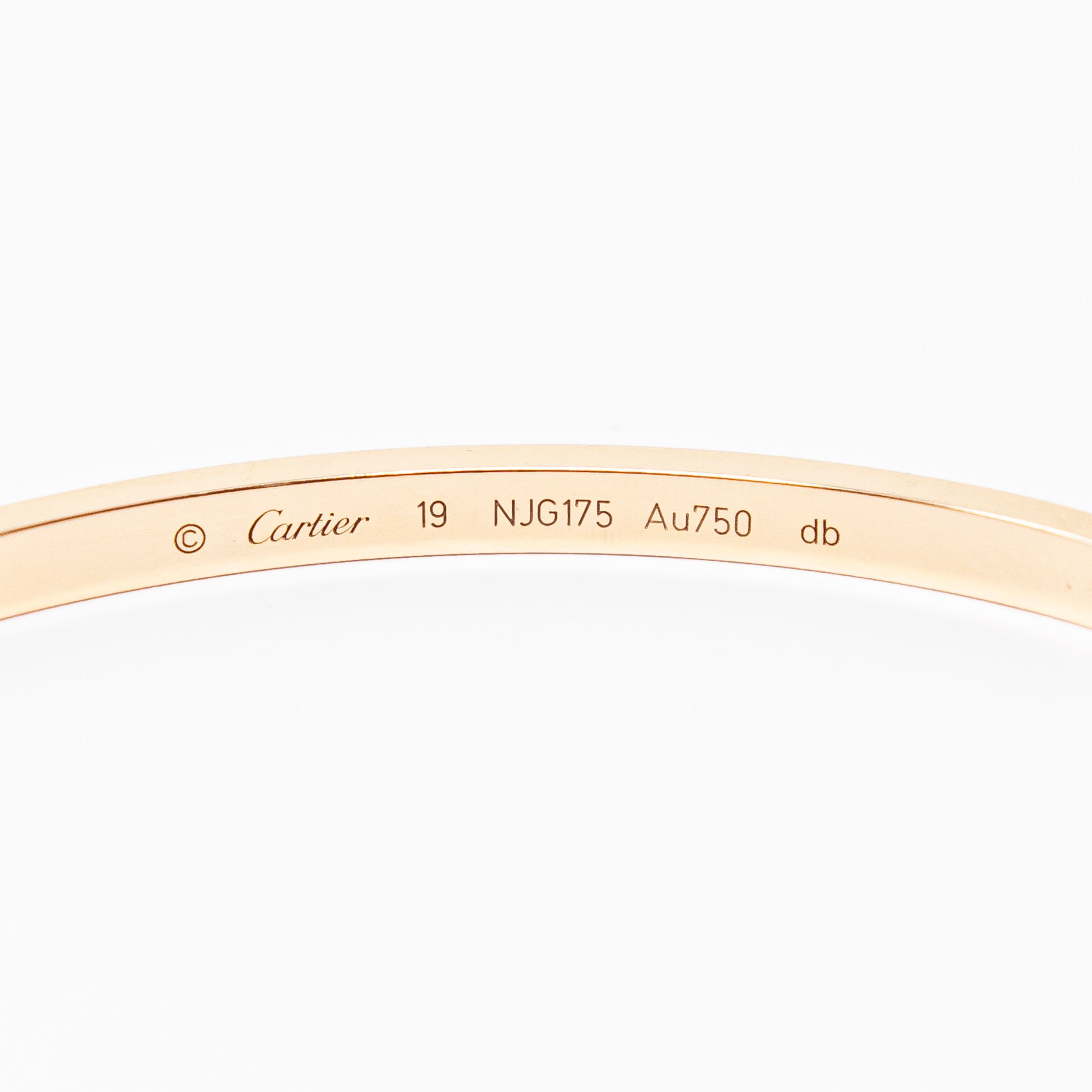 Cartier Rose Gold Love Bracelet SM 19