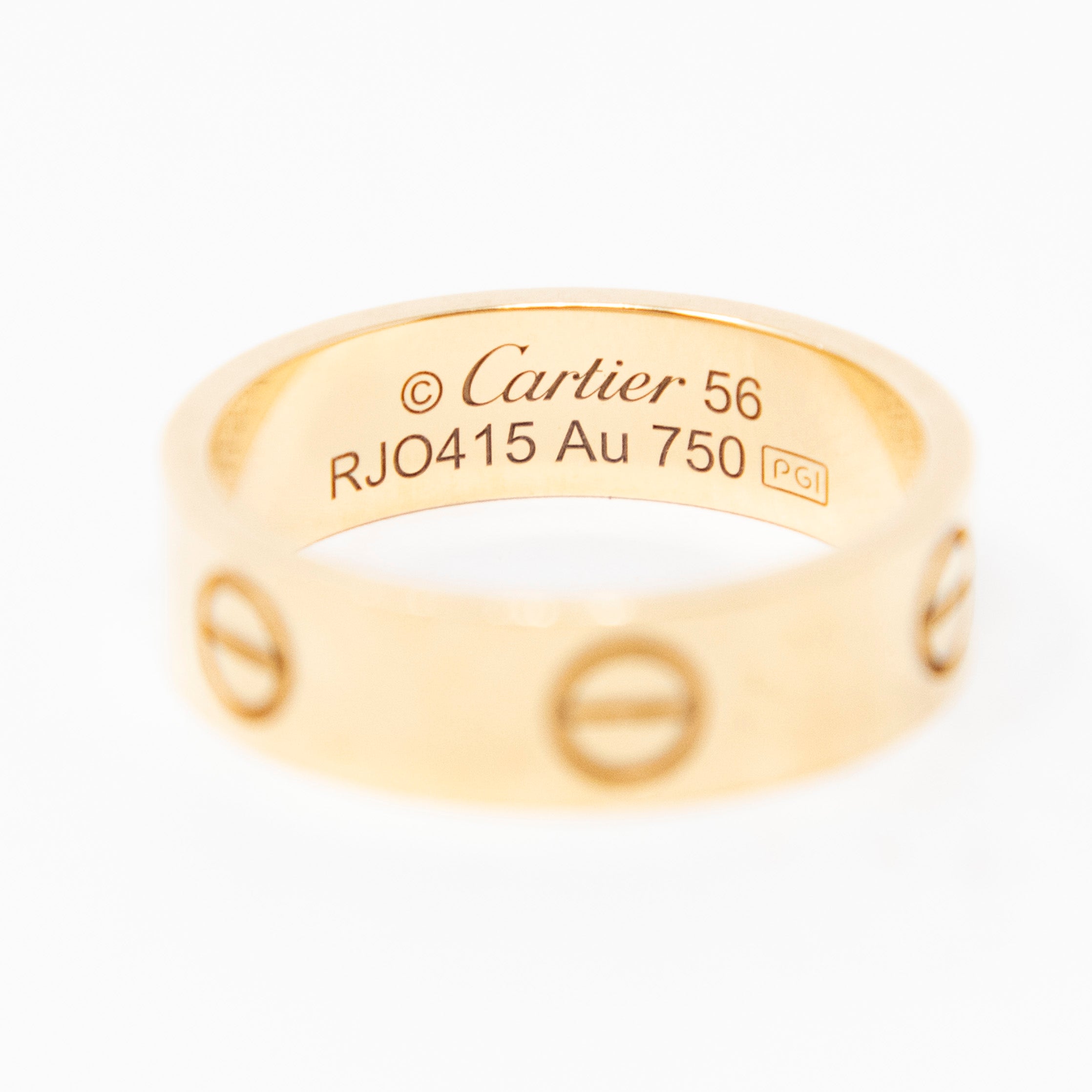 Cartier Yellow Gold Love Ring 56