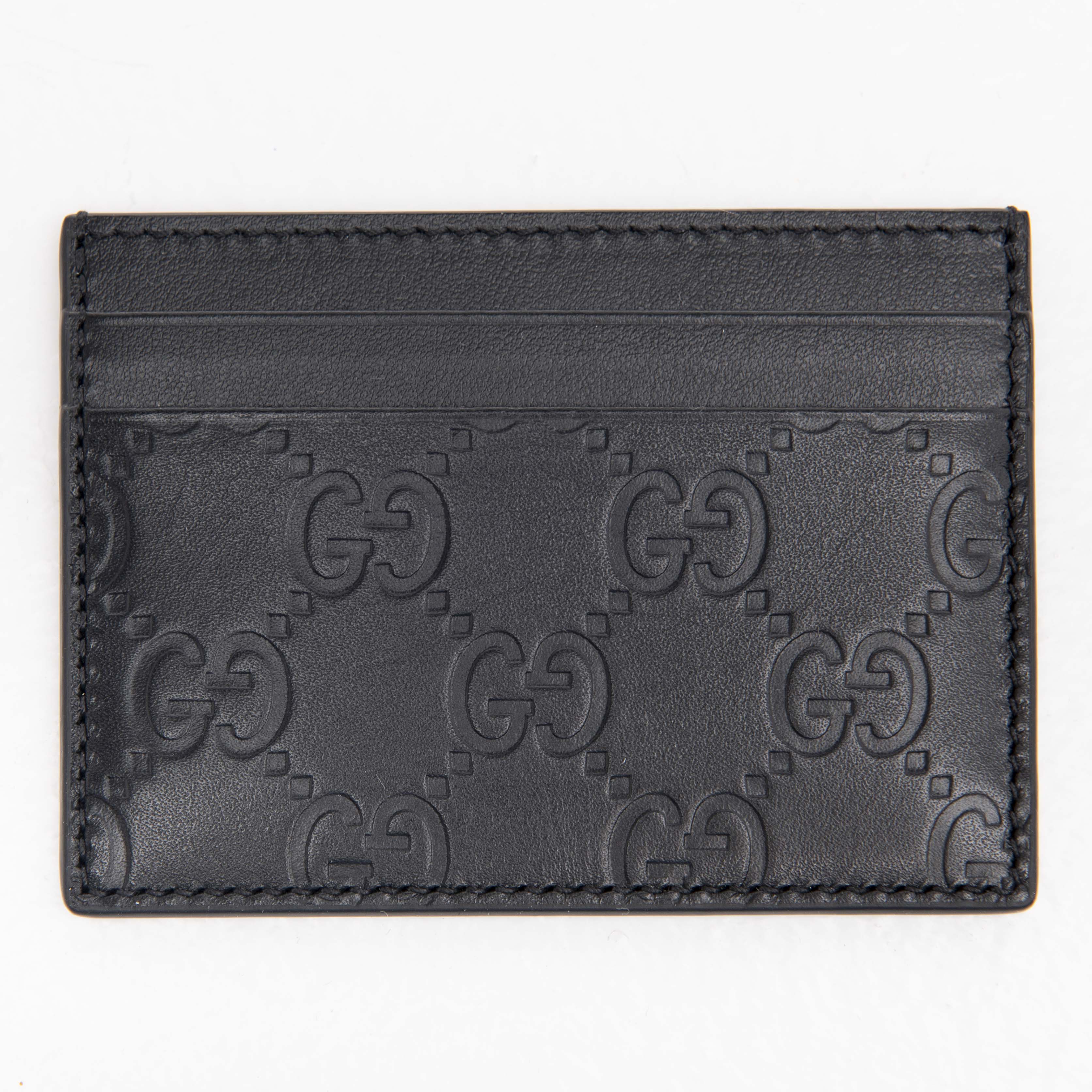 Gucci Black Signature Card Holder