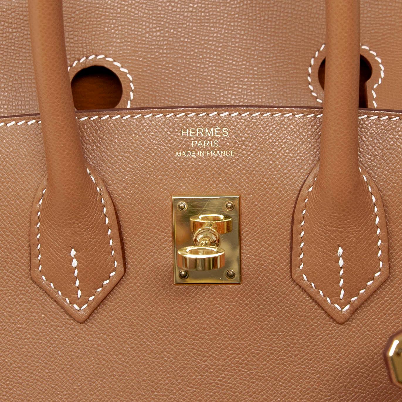 Hermes Gold Epsom Birkin Madame 25