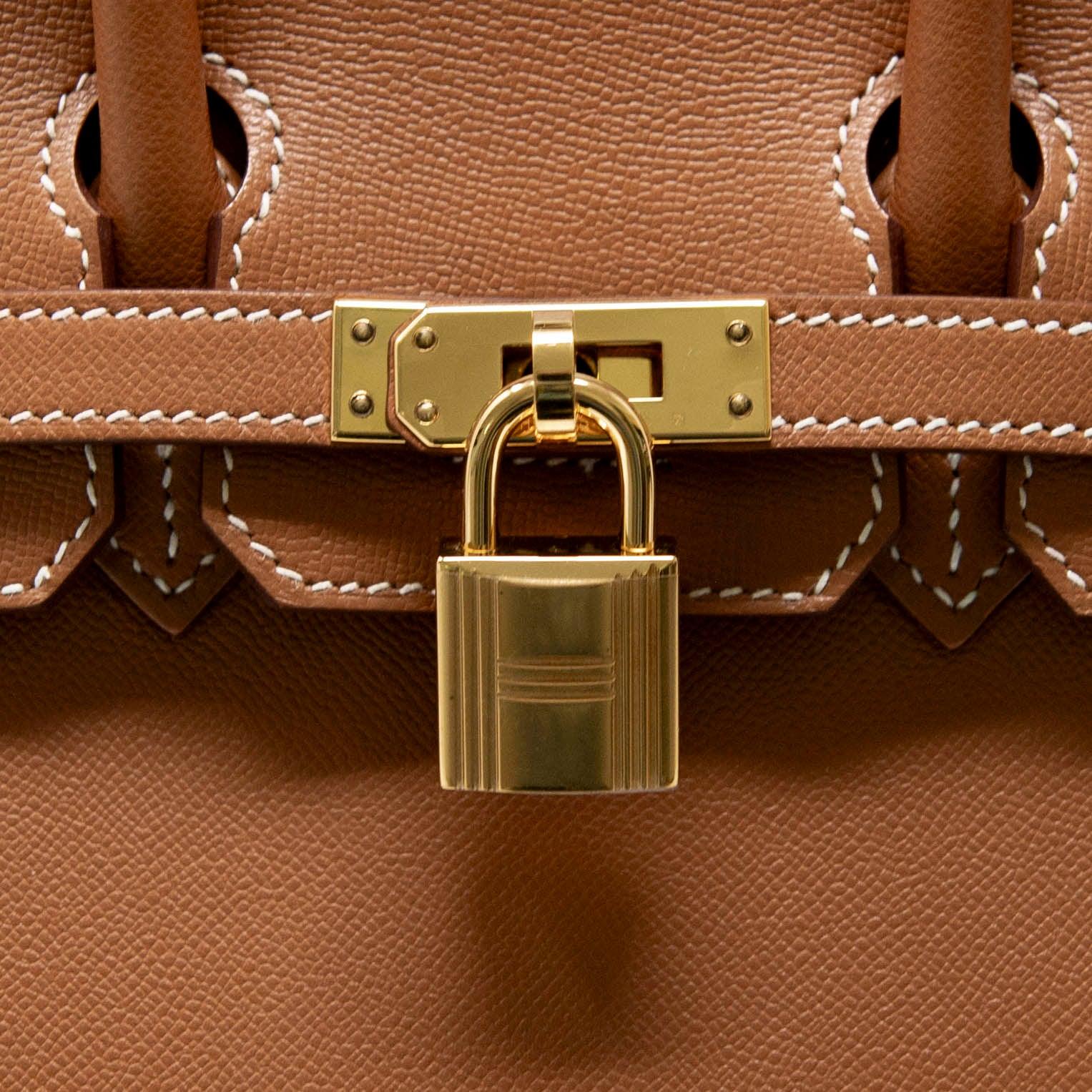 Hermes Gold Epsom Birkin Madame 25