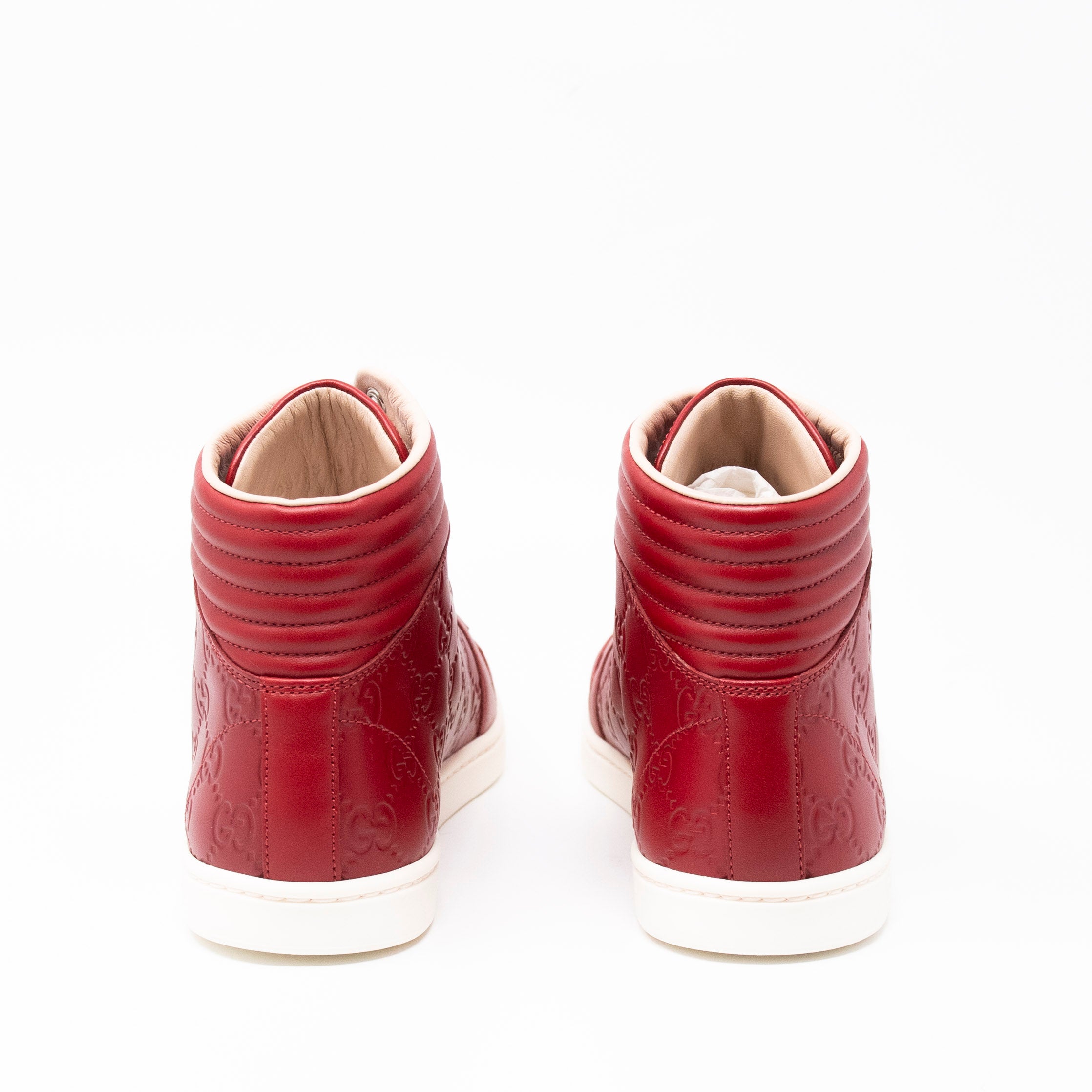 Gucci Red High Top Sneakers 38