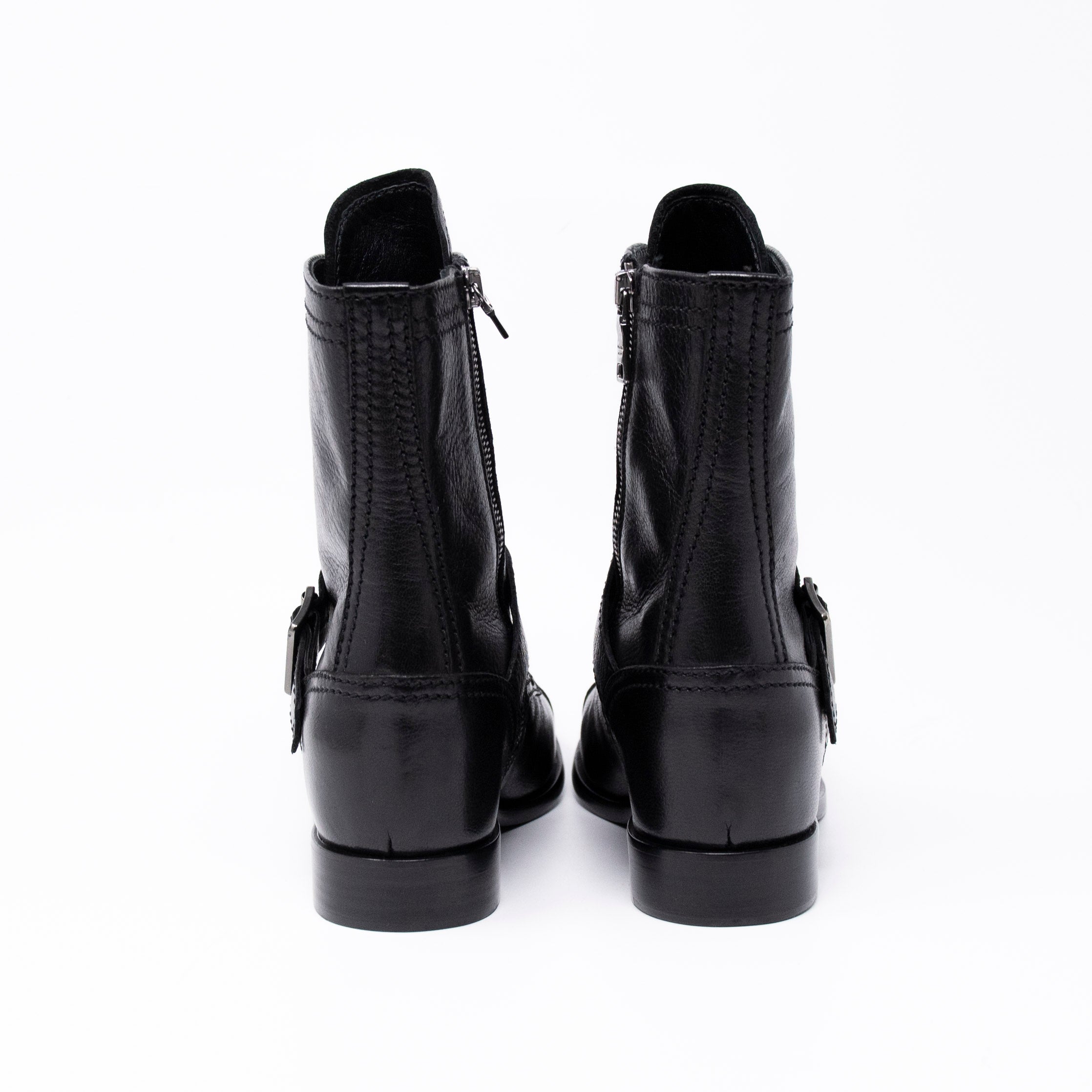 Prada Black Combat Boots 38.5