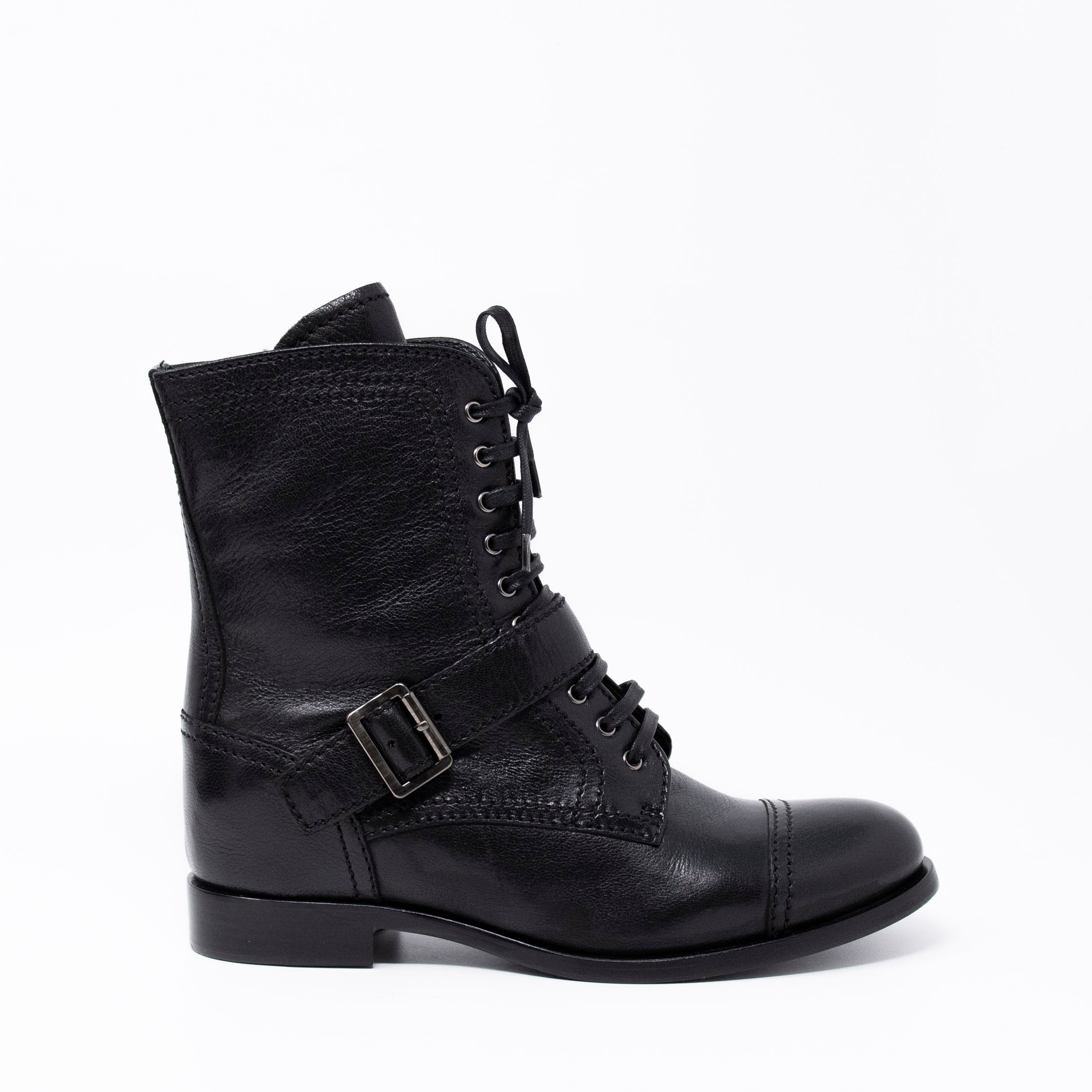 Prada Black Combat Boots 38.5