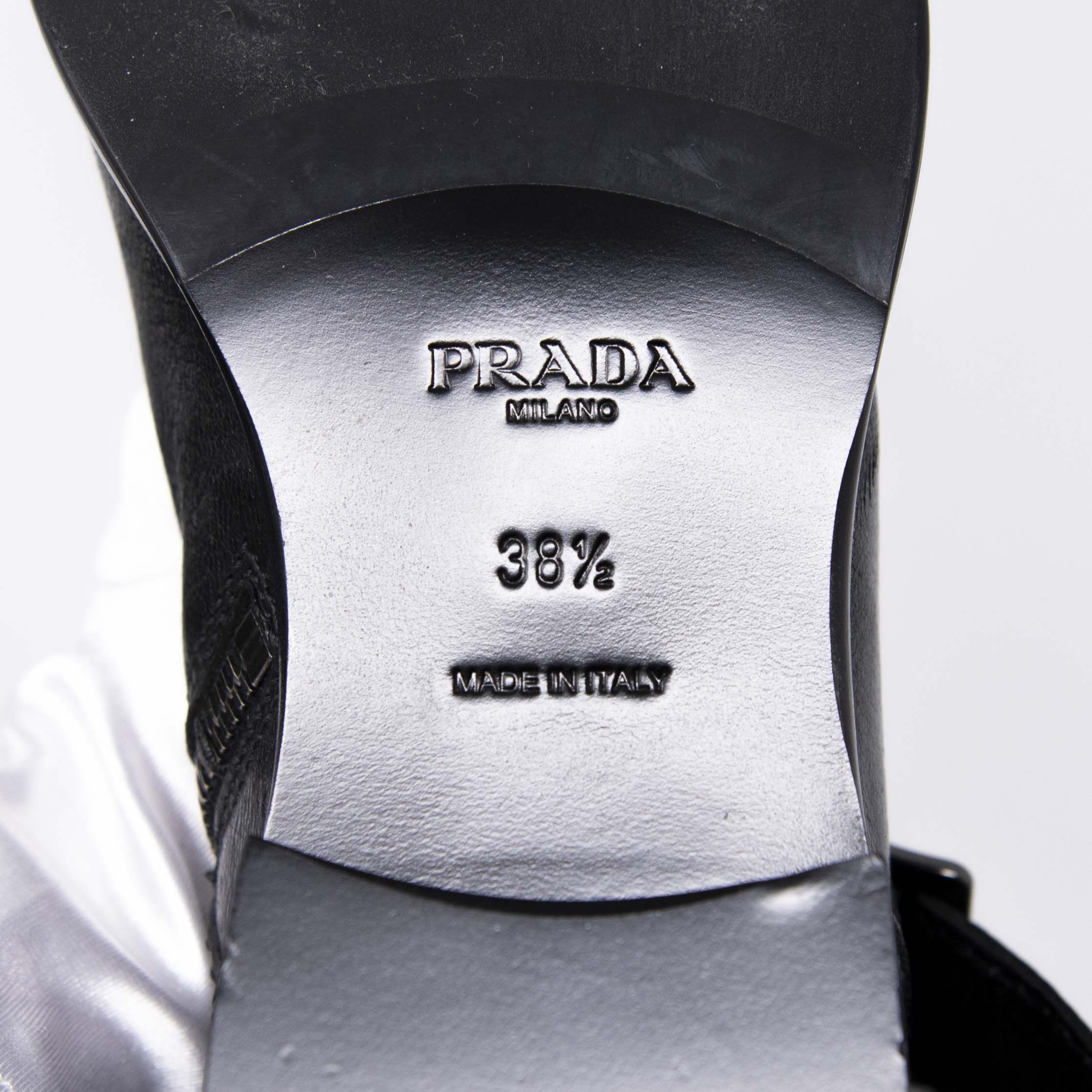 Prada Black Combat Boots 38.5