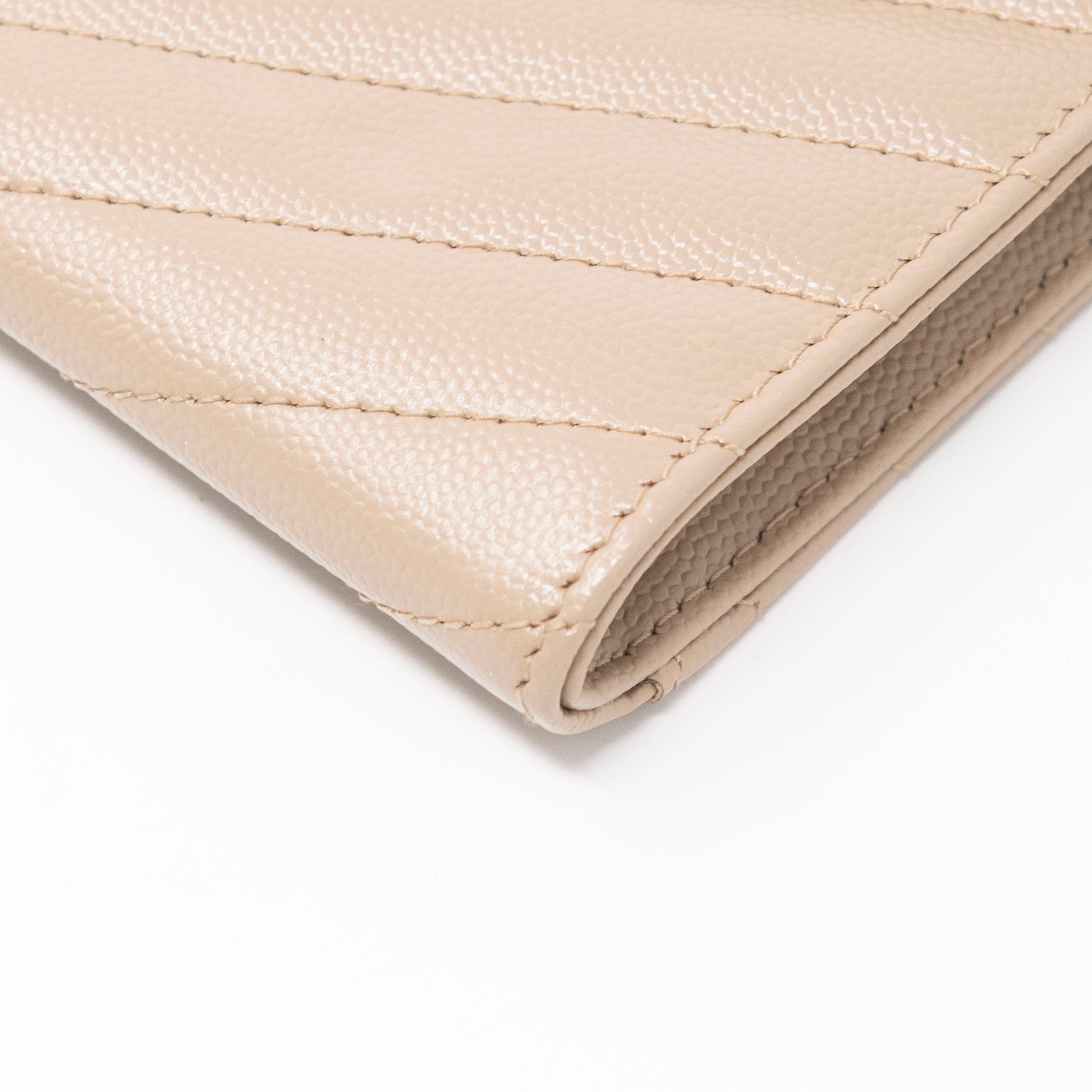 Saint Laurent Beige Cassandre Flap Pouch