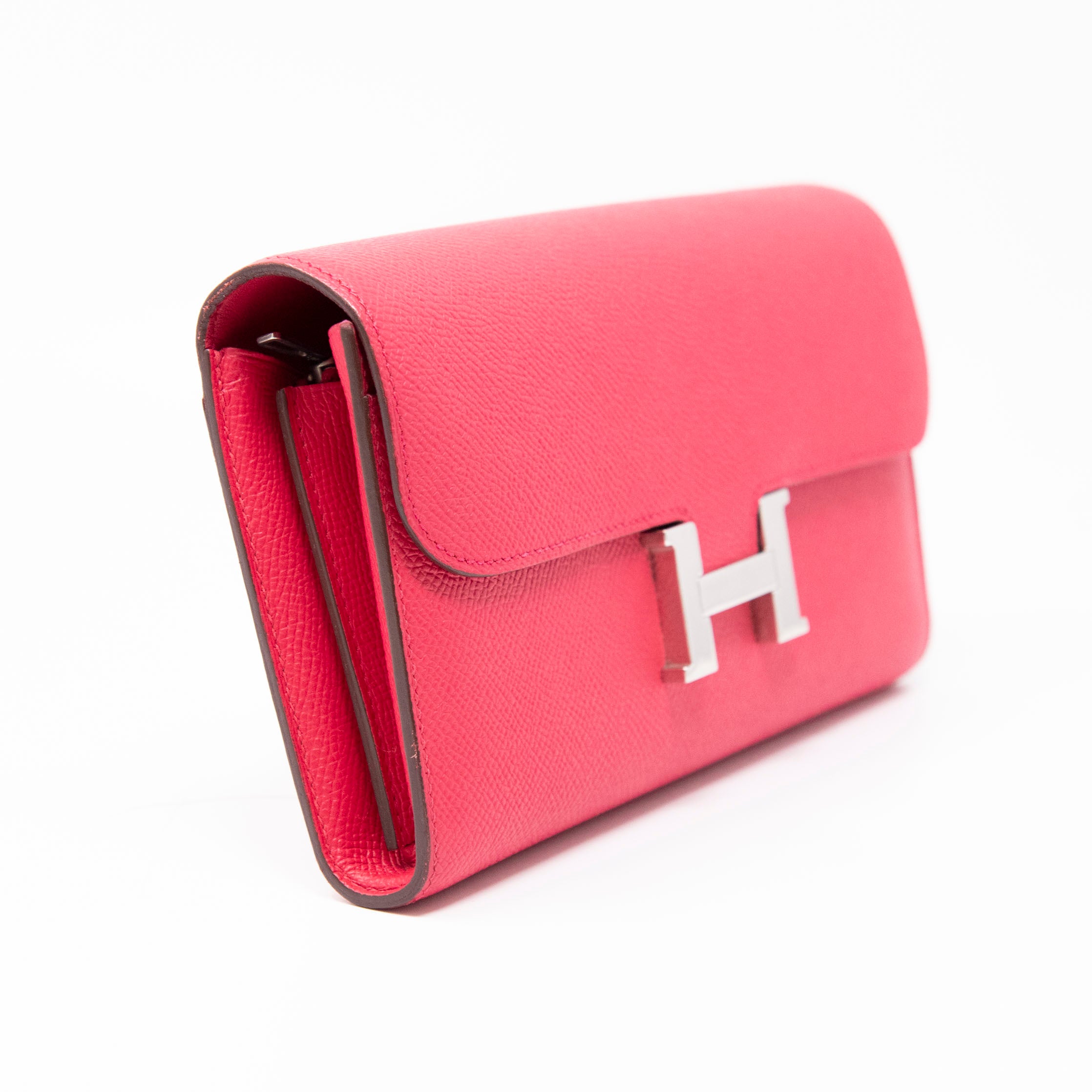 Hermes Rose Extreme Long  Constance Wallet