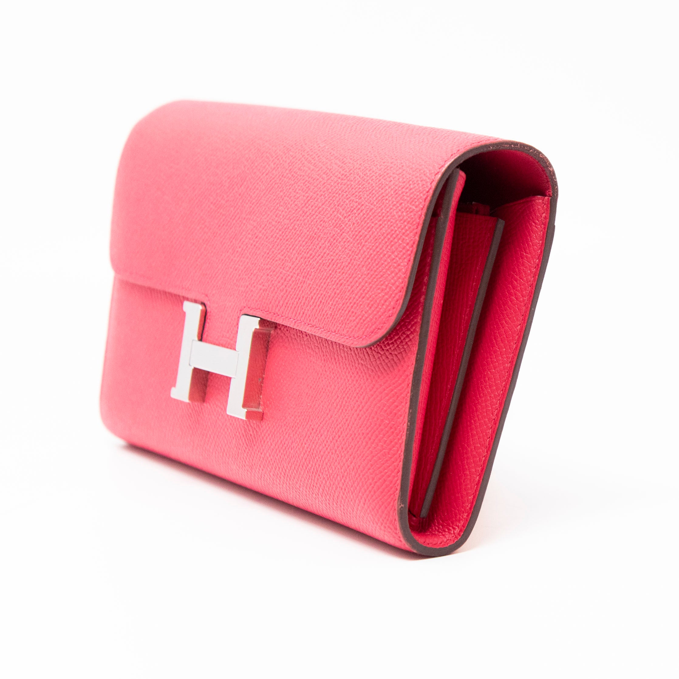 Hermes Rose Extreme Long  Constance Wallet