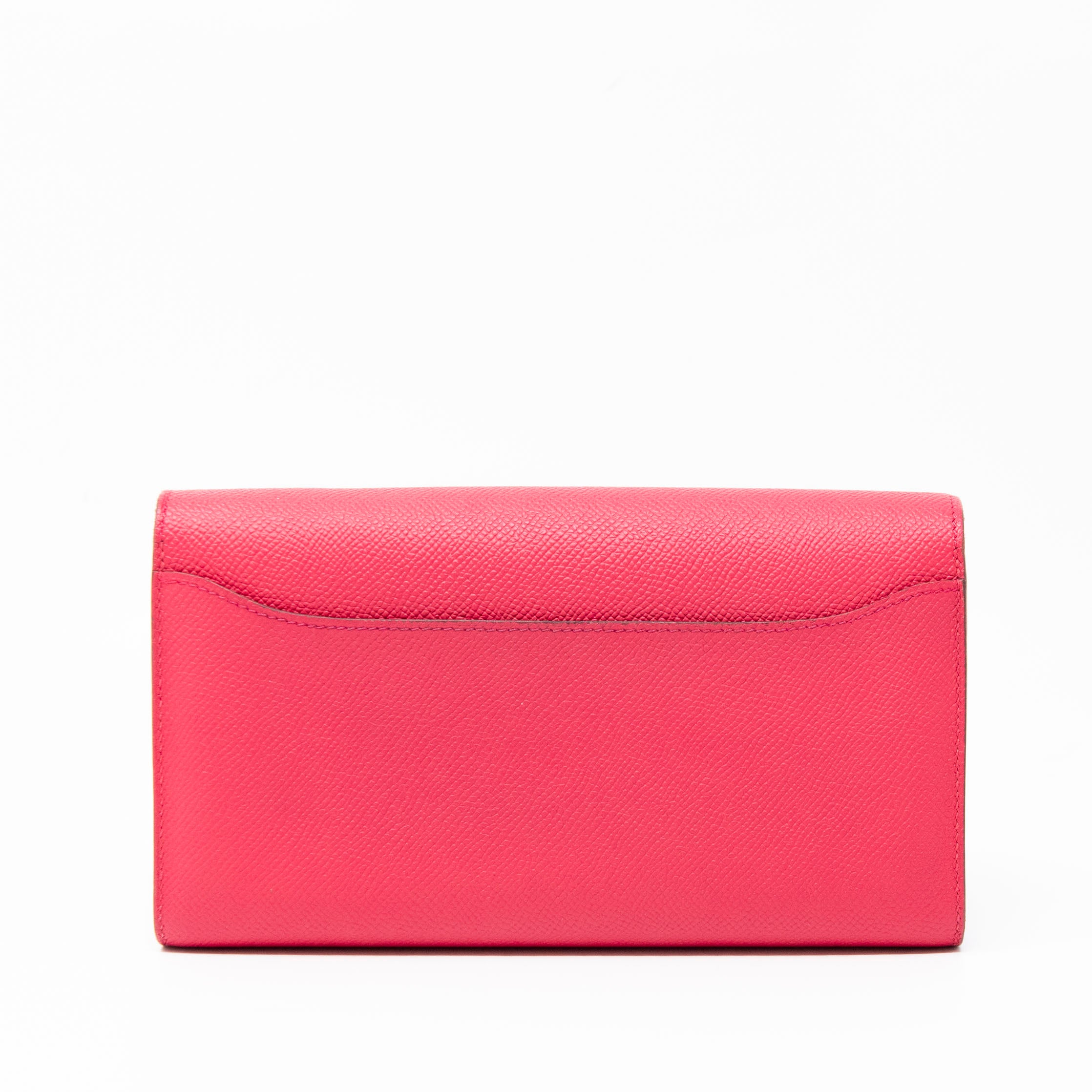 Hermes Rose Extreme Long  Constance Wallet