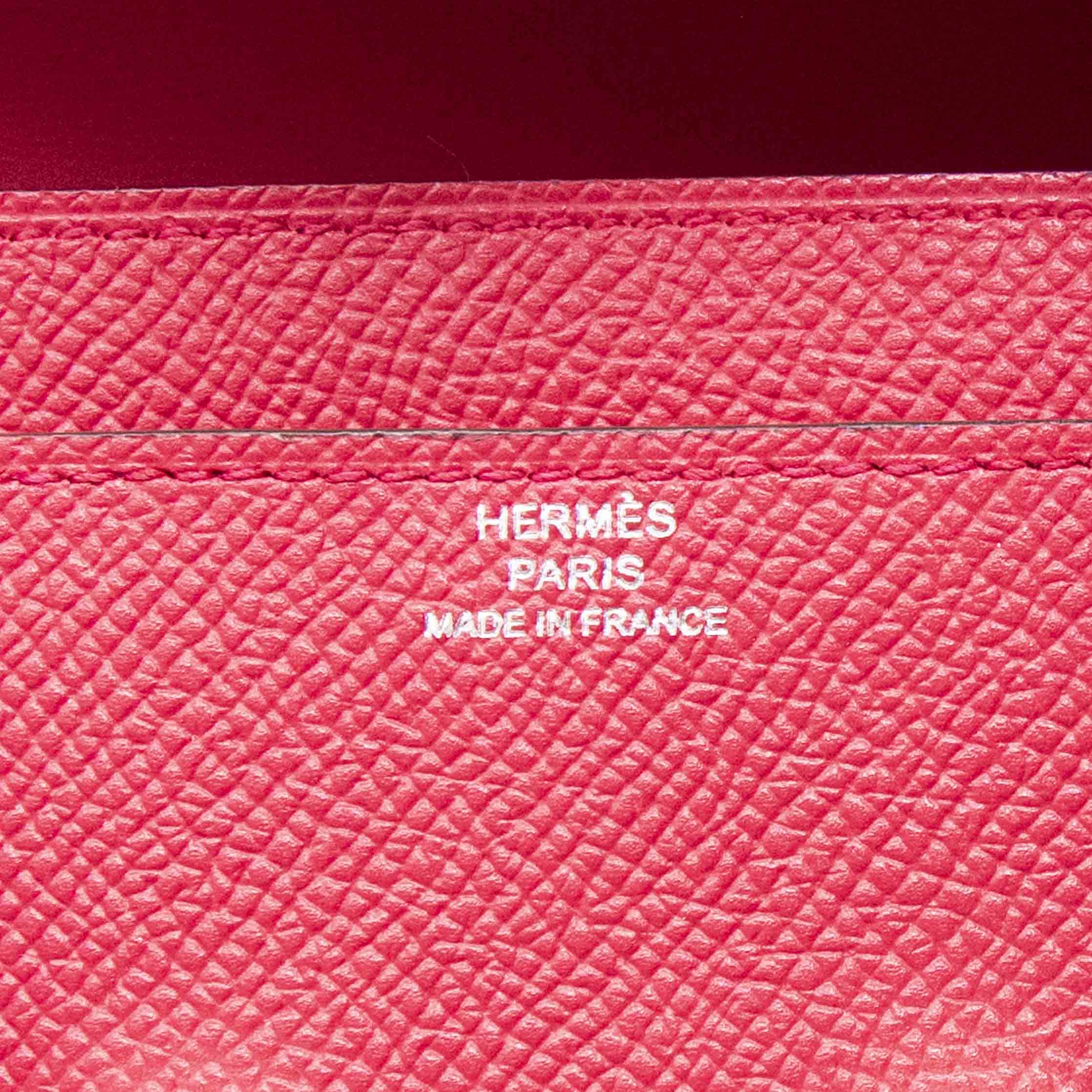 Hermes Rose Extreme Long  Constance Wallet