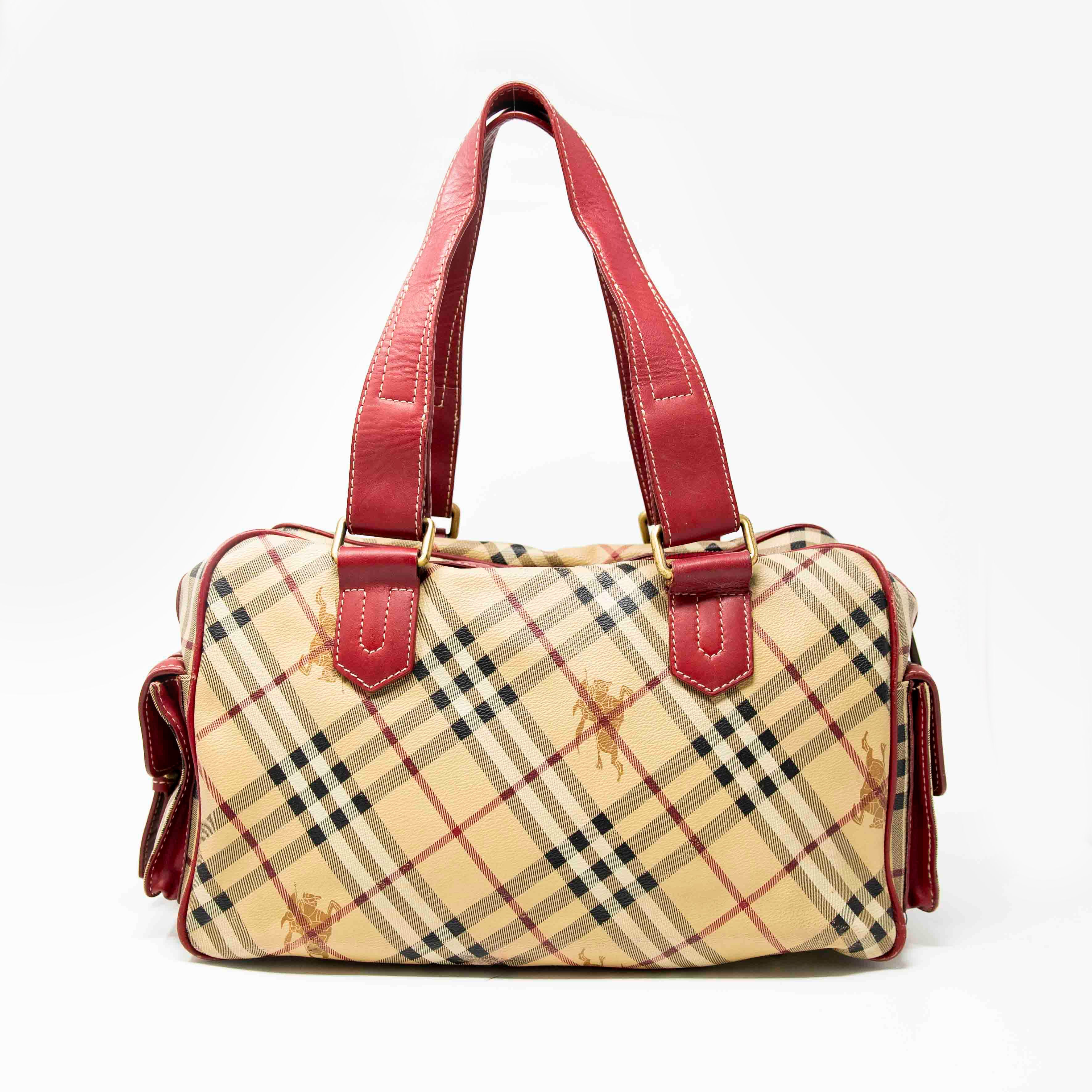 Burberry Red Nova Check Bag