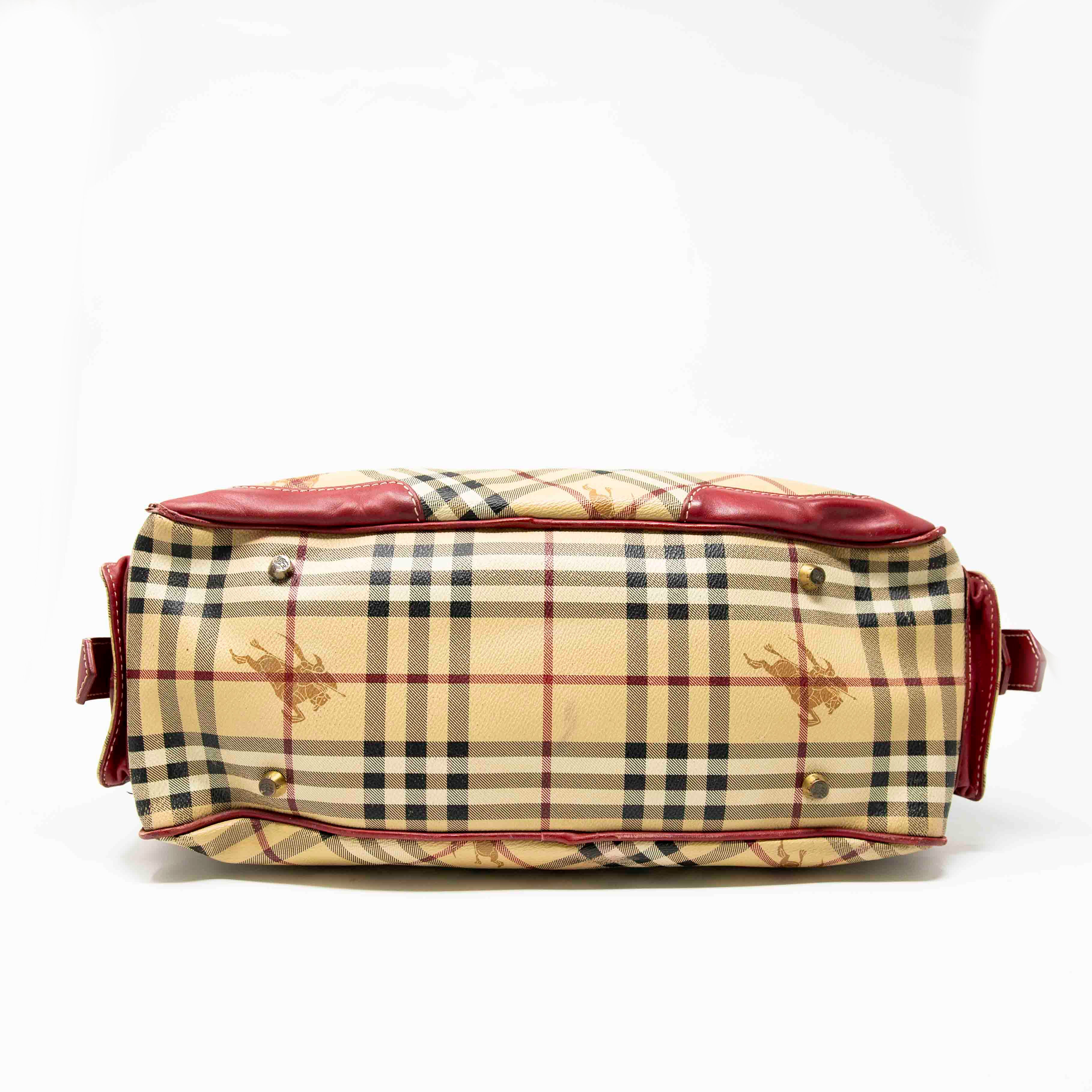 Burberry Red Nova Check Bag