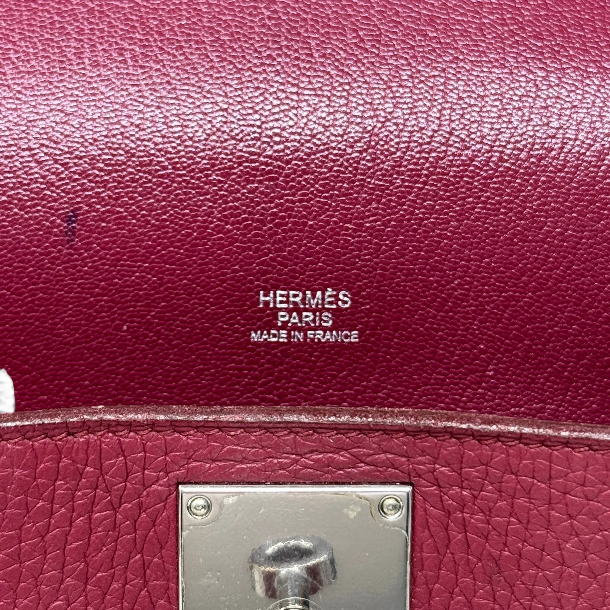 Hermes Rouge Grenat Clemence Jypsiere 31