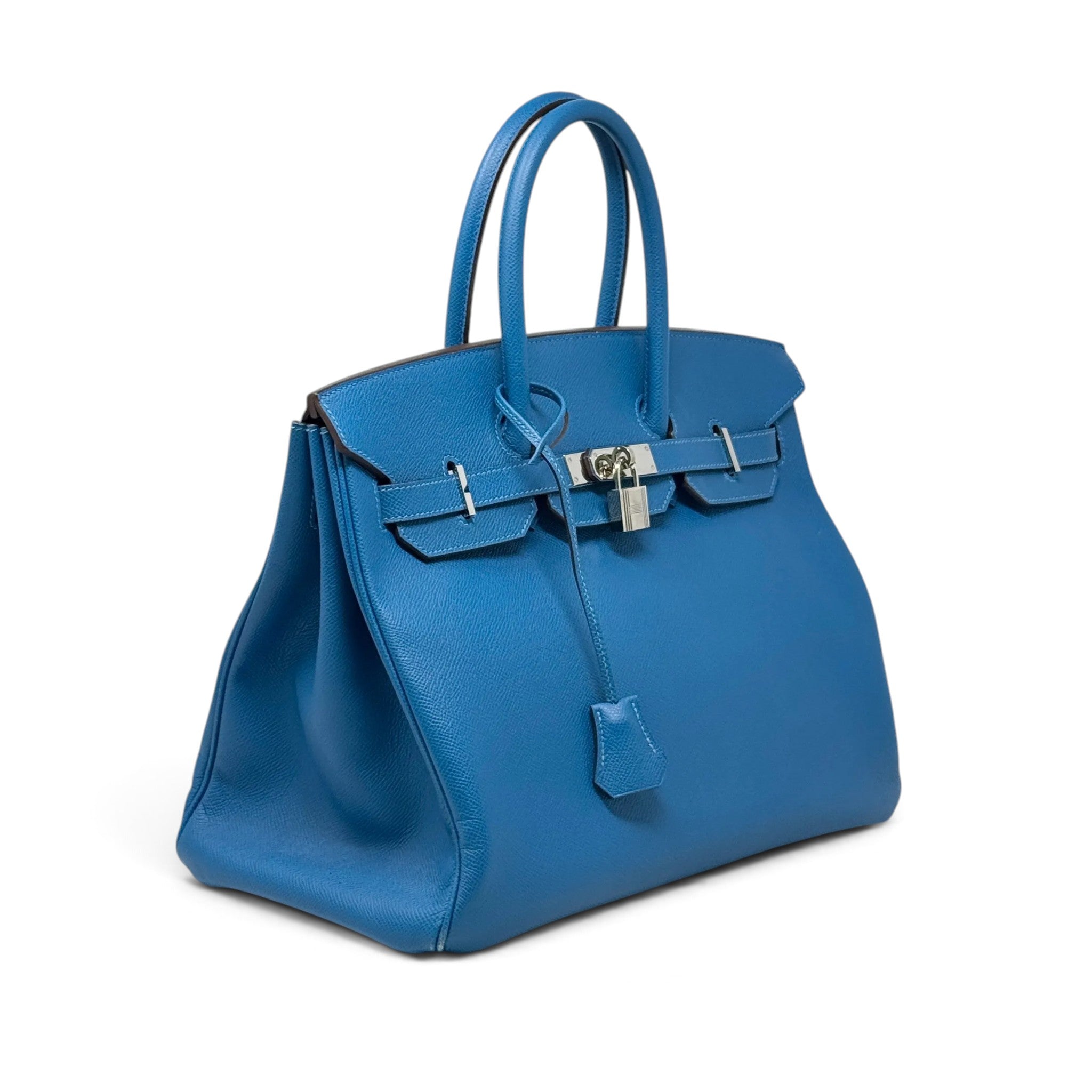 Hermes Bleu Hydra Epsom Birkin 35