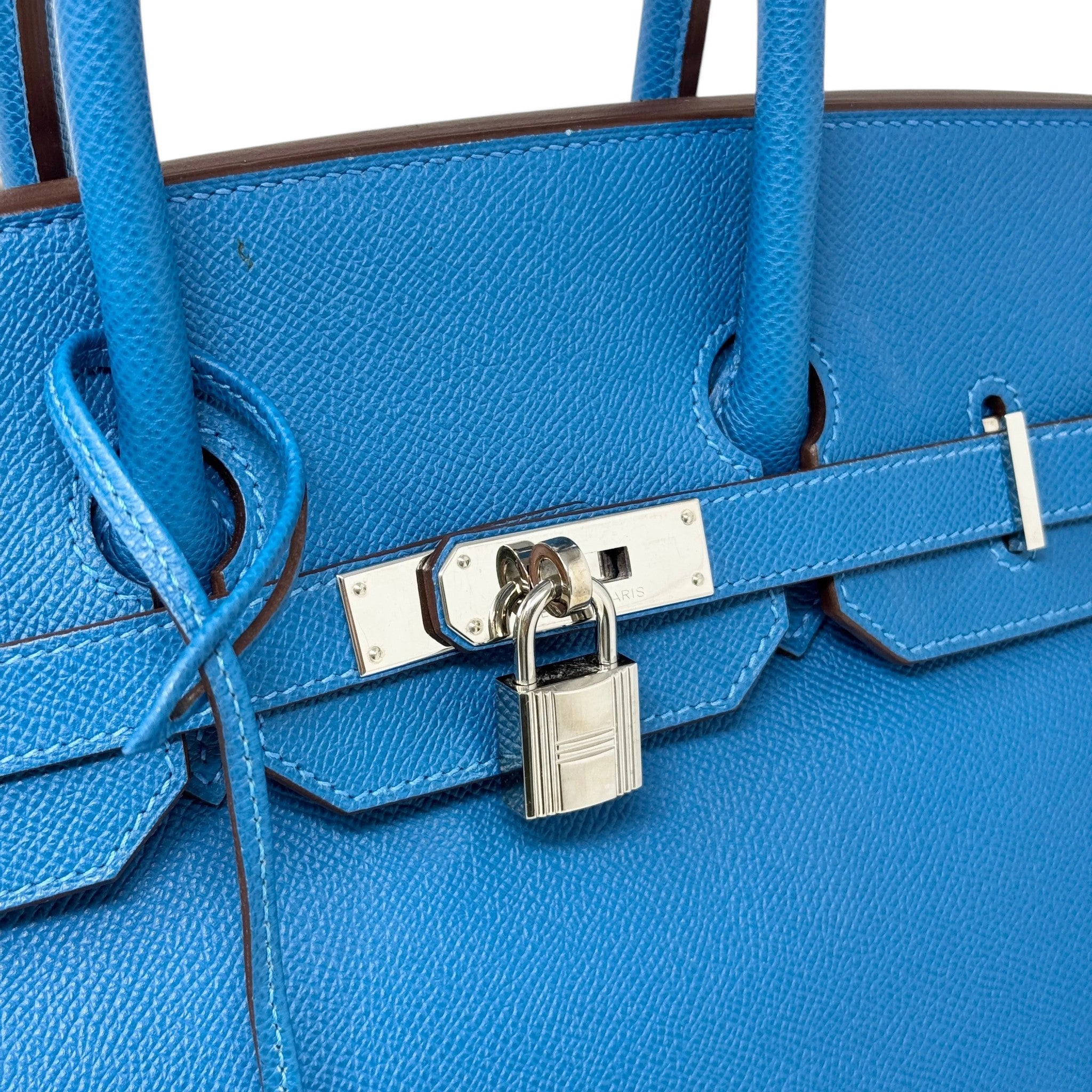 Hermes Bleu Hydra Epsom Birkin 35