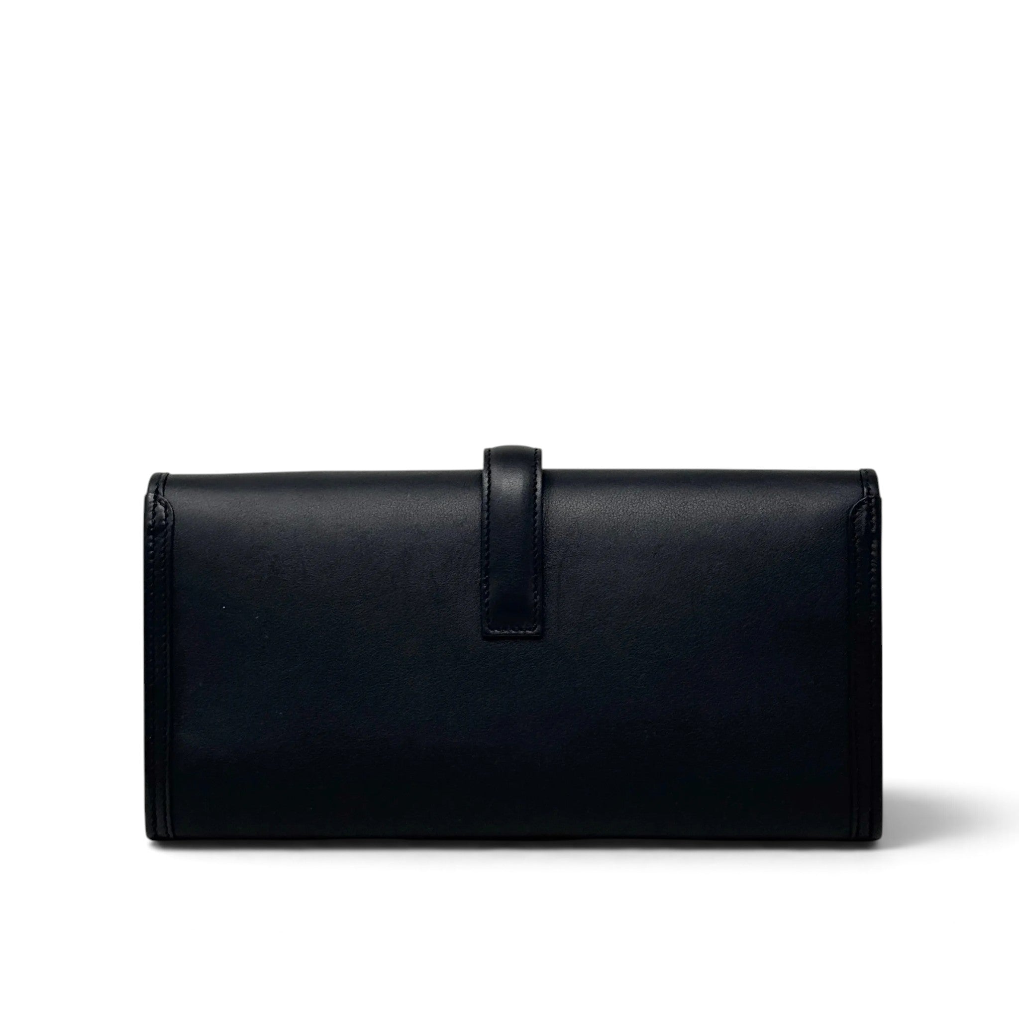 Hermes Noir Swift Jige Elan Clutch 29