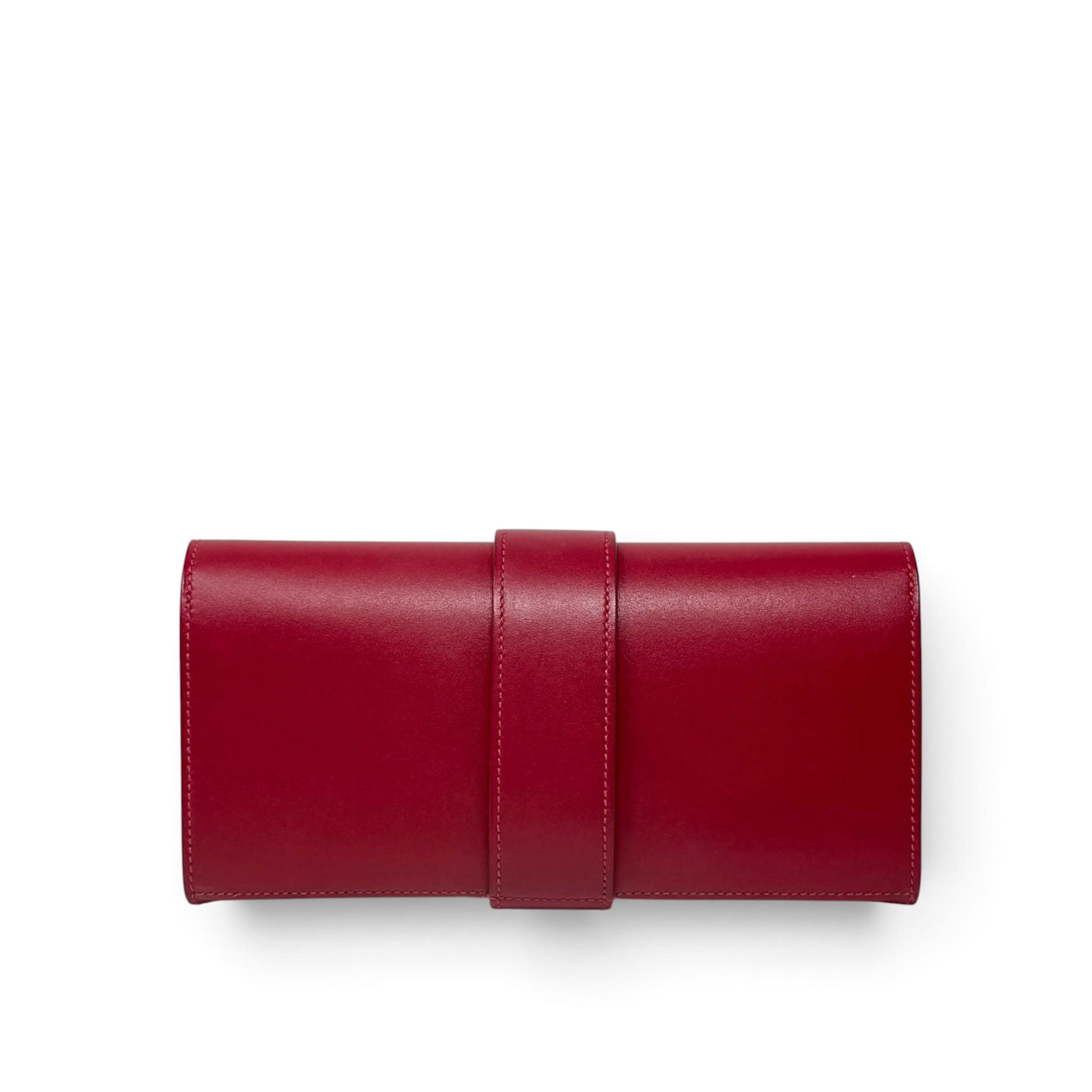 Hermes Rouge Vif Tadelakt Medor Clutch 23