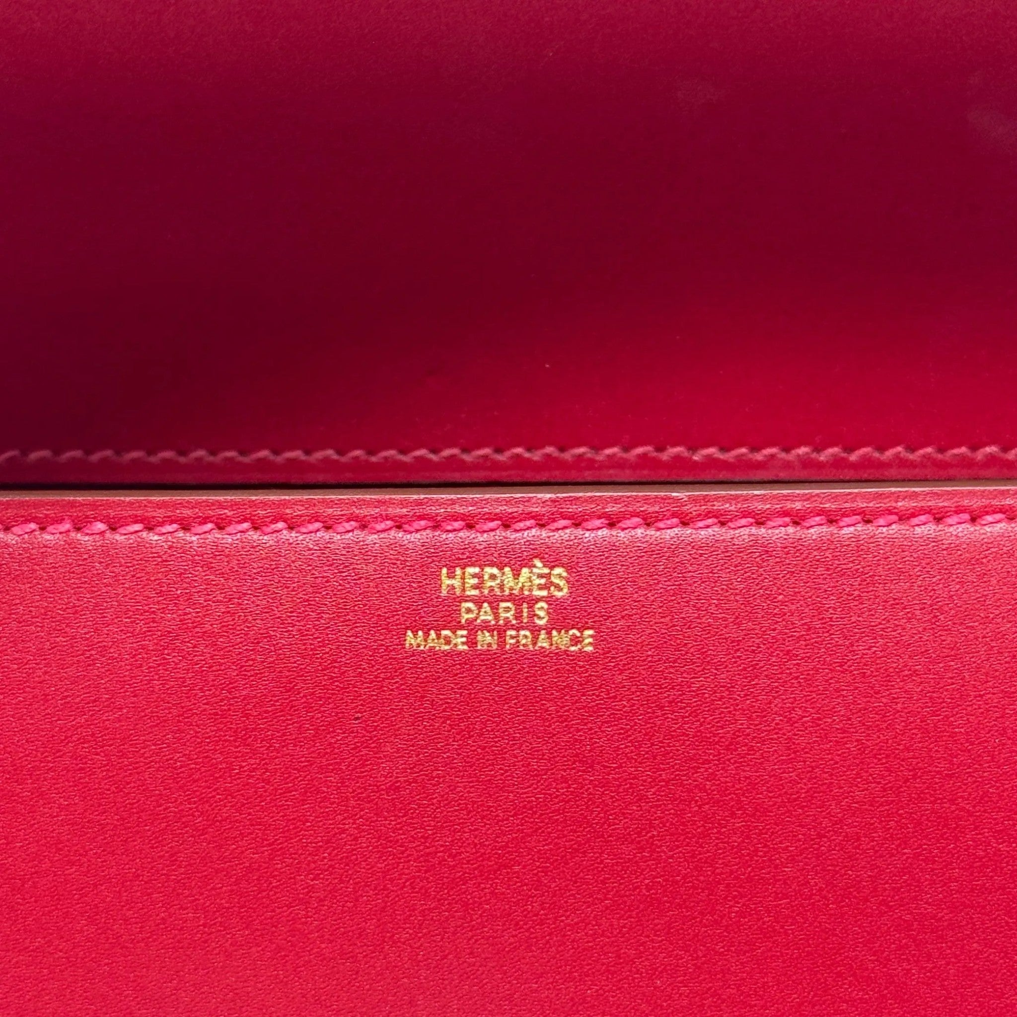 Hermes Rouge Vif Tadelakt Medor Clutch 23