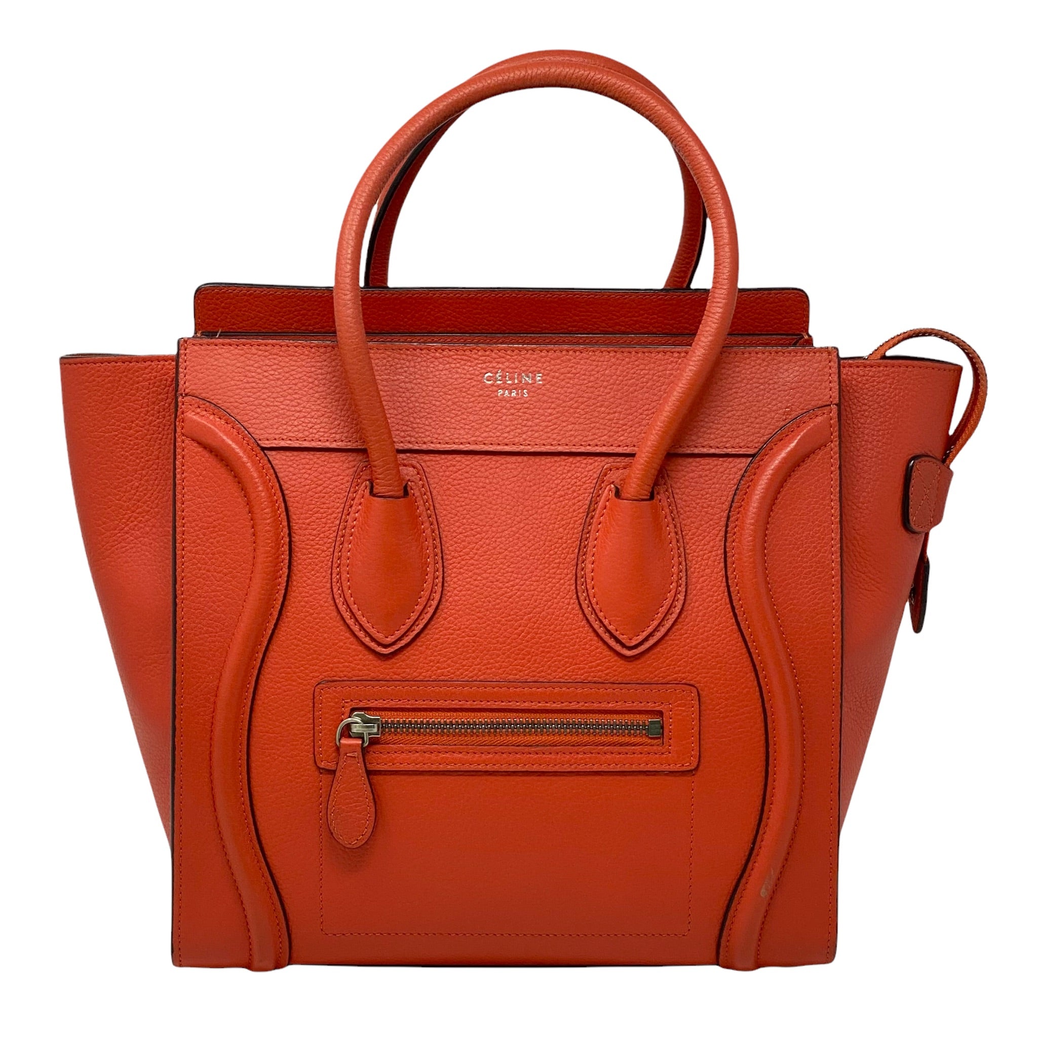 Celine Red Micro Luggage Bag