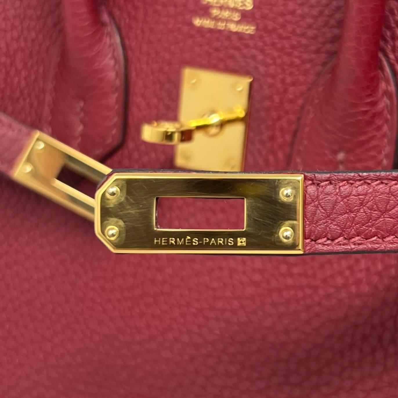 Hermes Rouge Grenat Togo Birkin 25