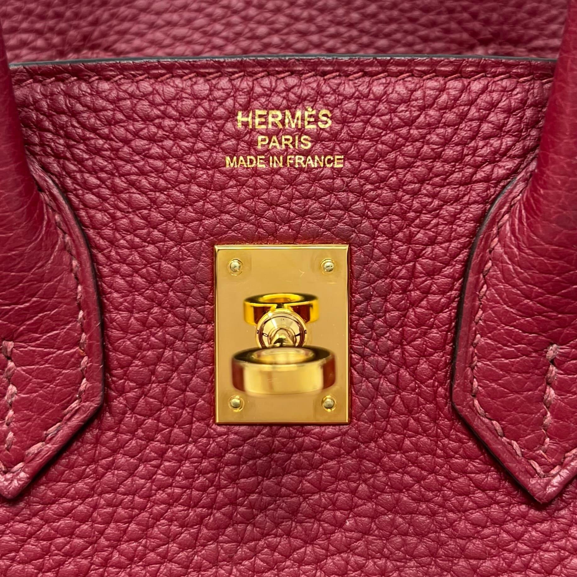 Hermes Rouge Grenat Togo Birkin 25