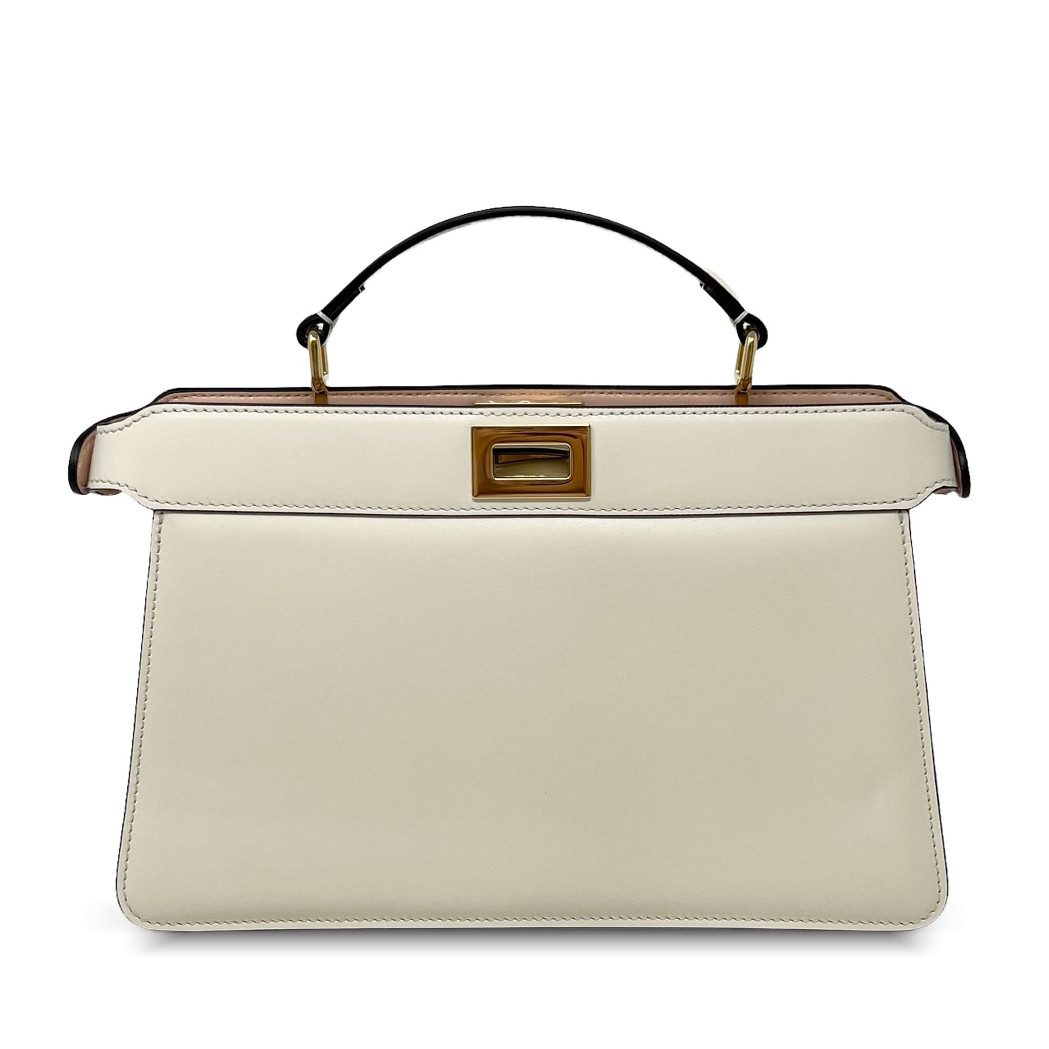 Fendi Cream East West Peekaboo ISeeU Bag Jadore Couture