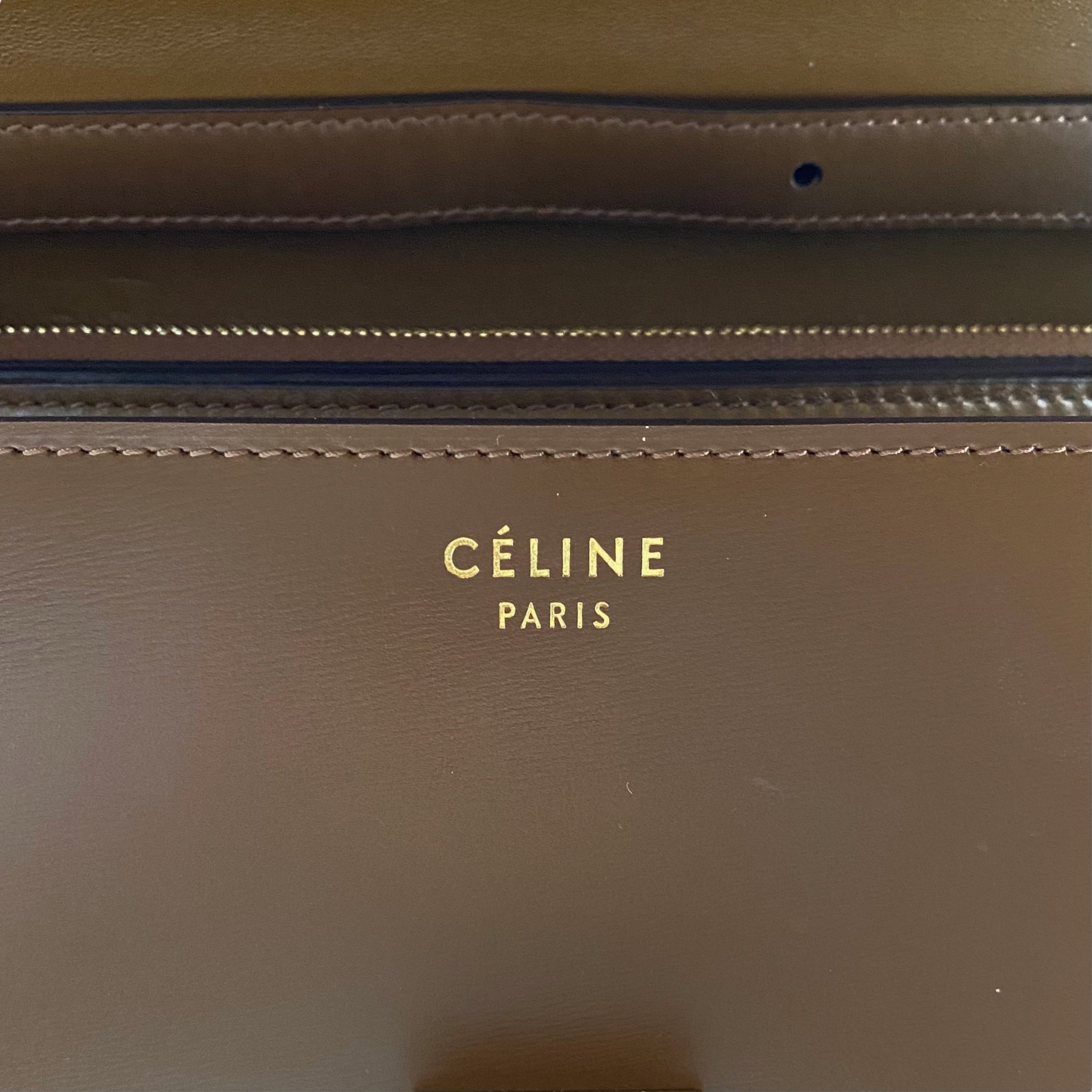 Celine Camel Medium Classic Box Bag