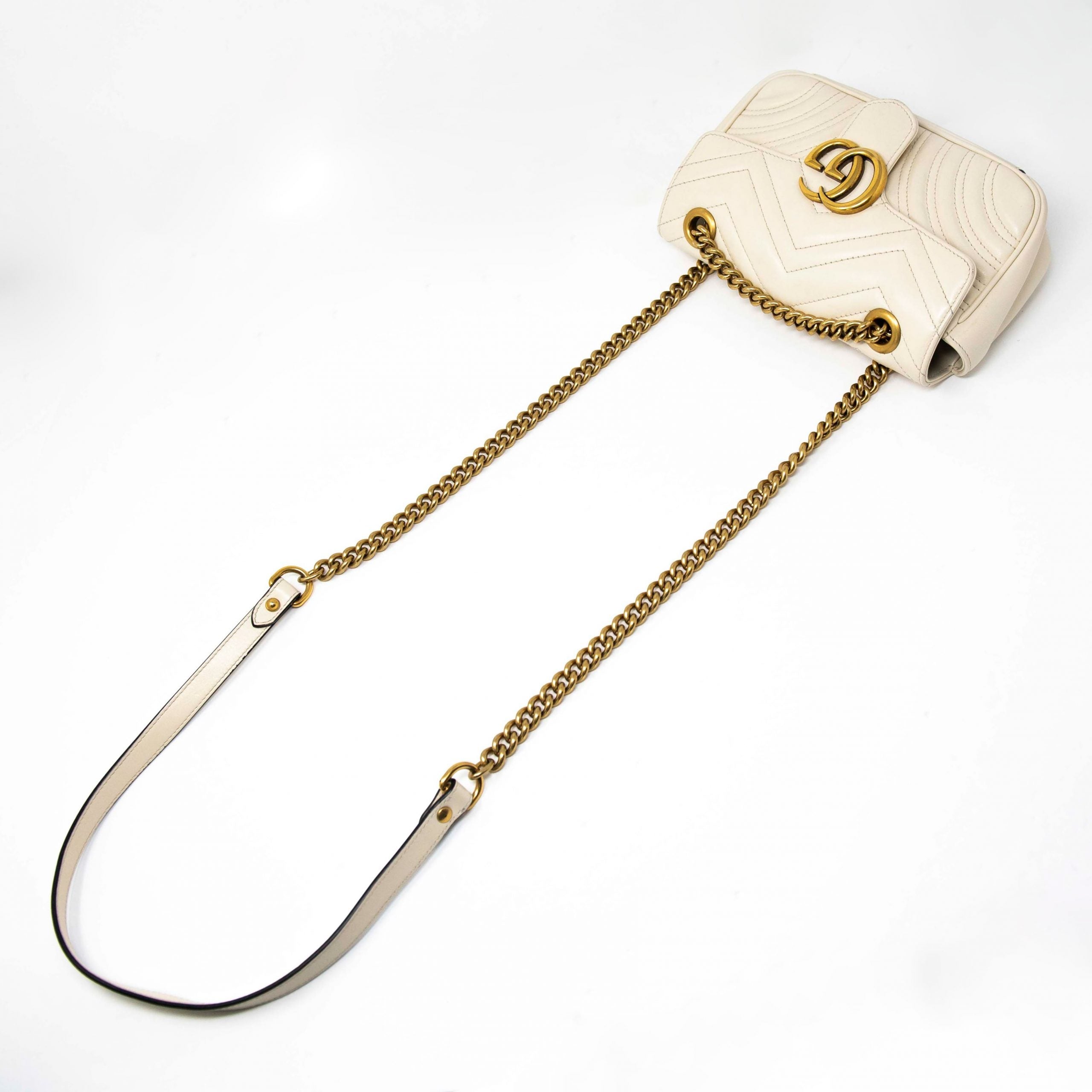 Gucci Ivory Mini GG Marmont Bag