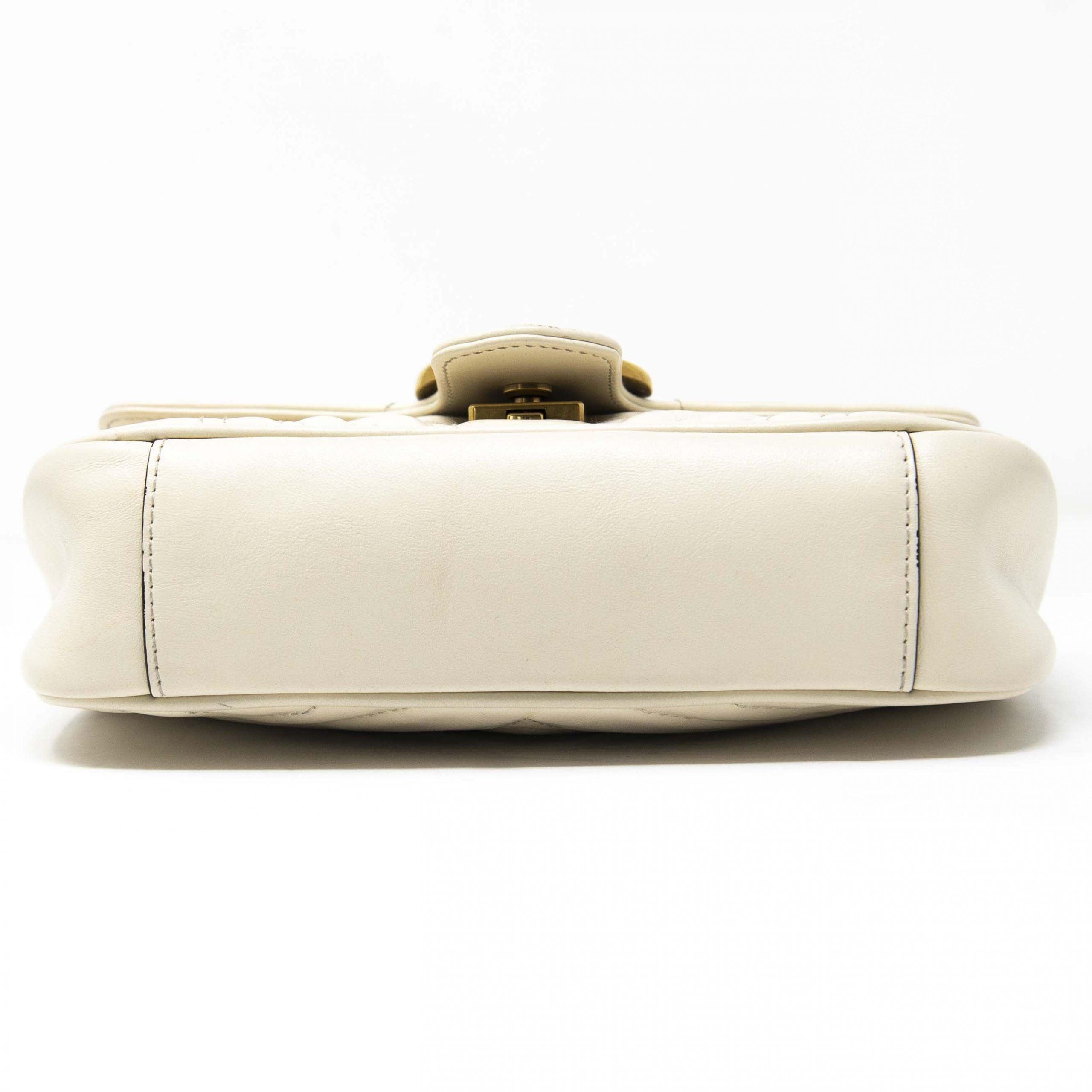 Gucci Ivory Mini GG Marmont Bag