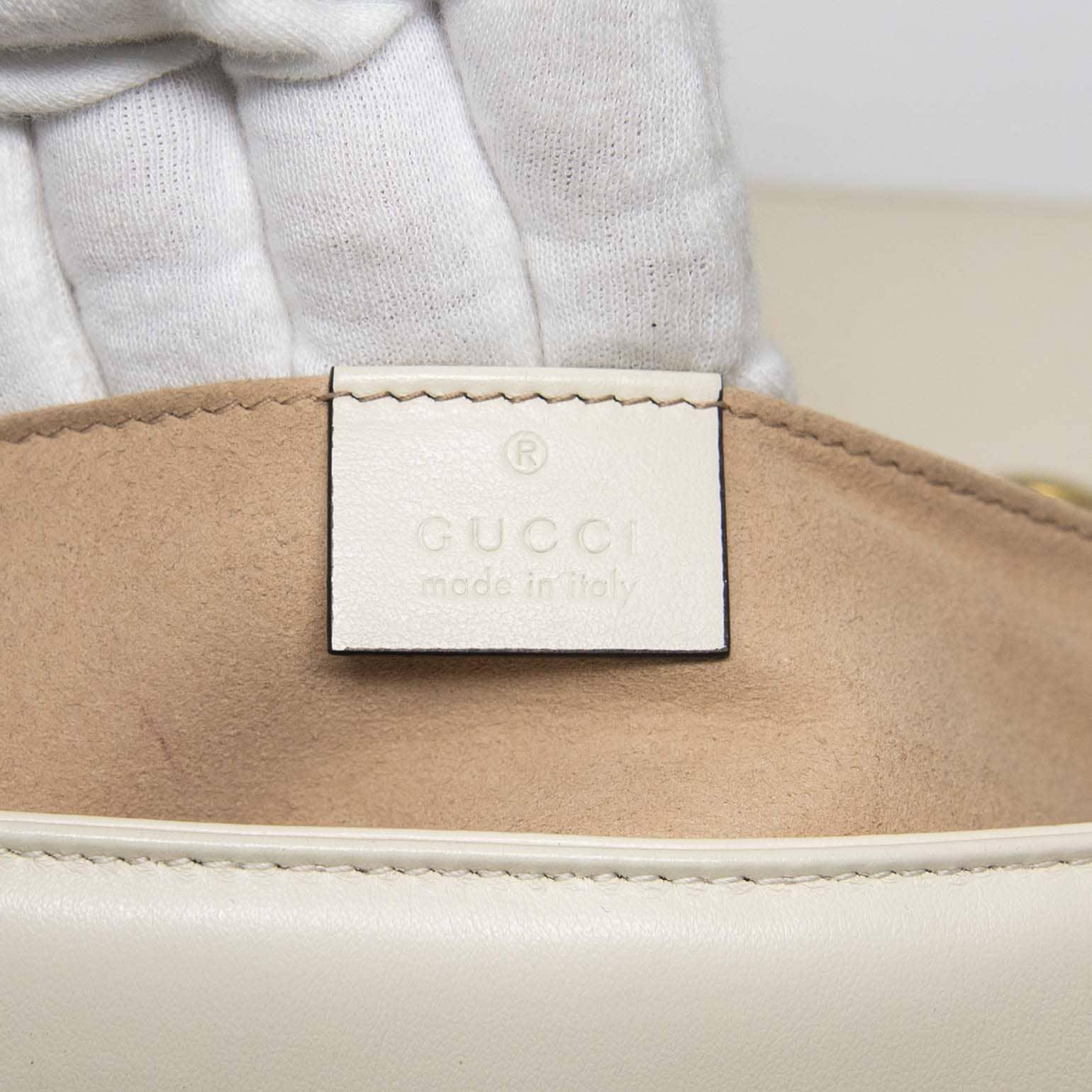 Gucci Ivory Mini GG Marmont Bag