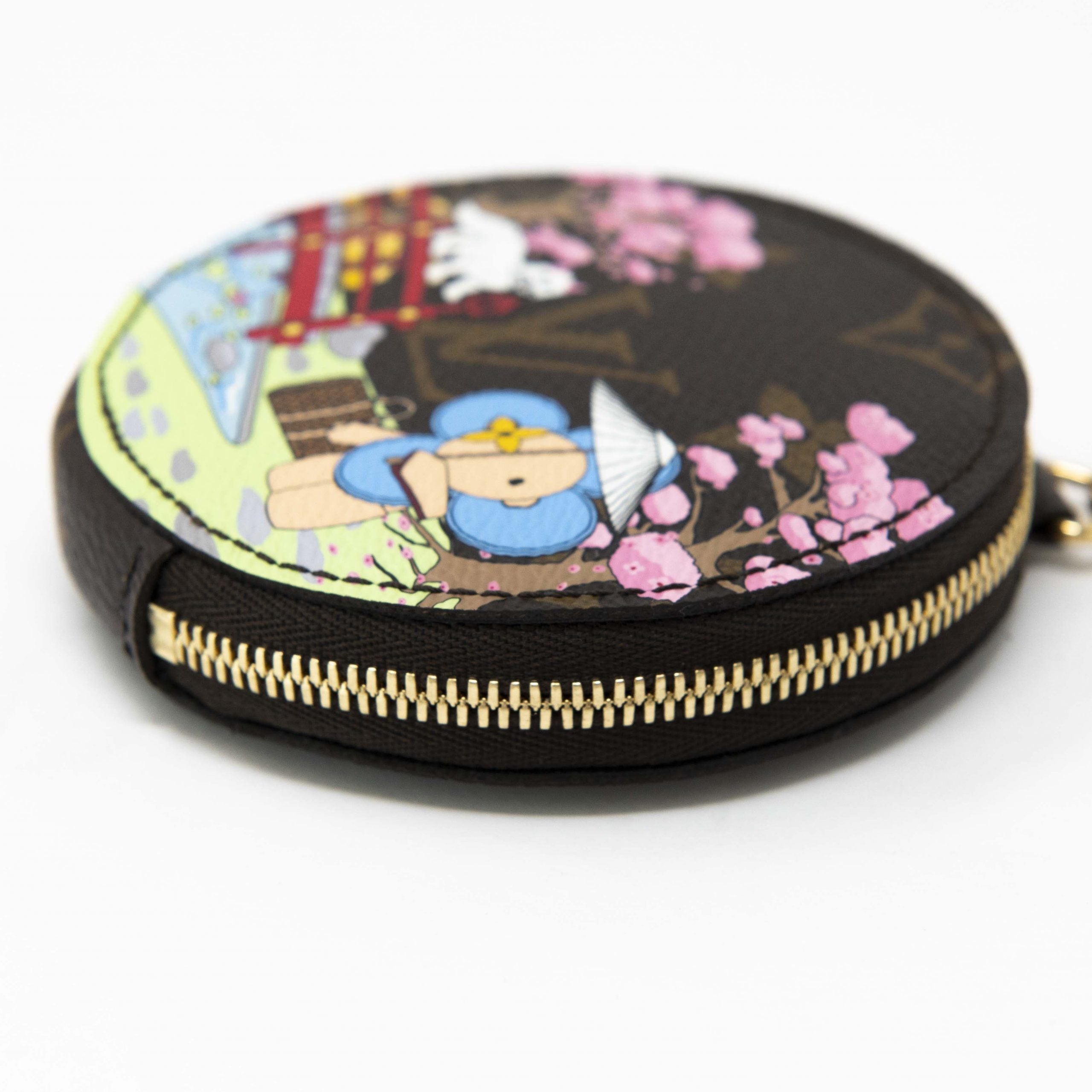 Louis Vuitton 2021 Christmas Monogram Japanese Garden Round Coin Purse