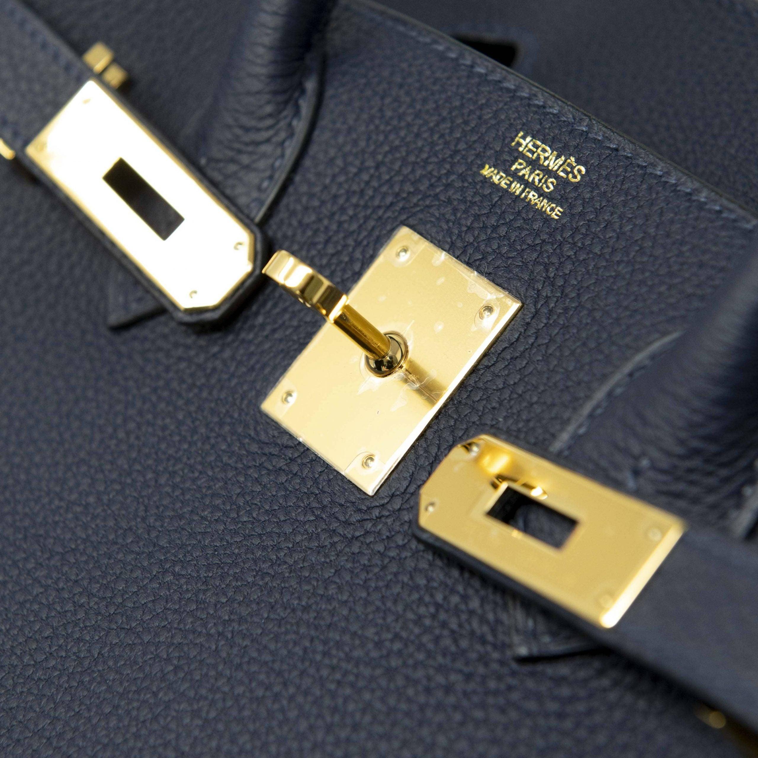 Hermes Bleu Nuit Togo Birkin 30