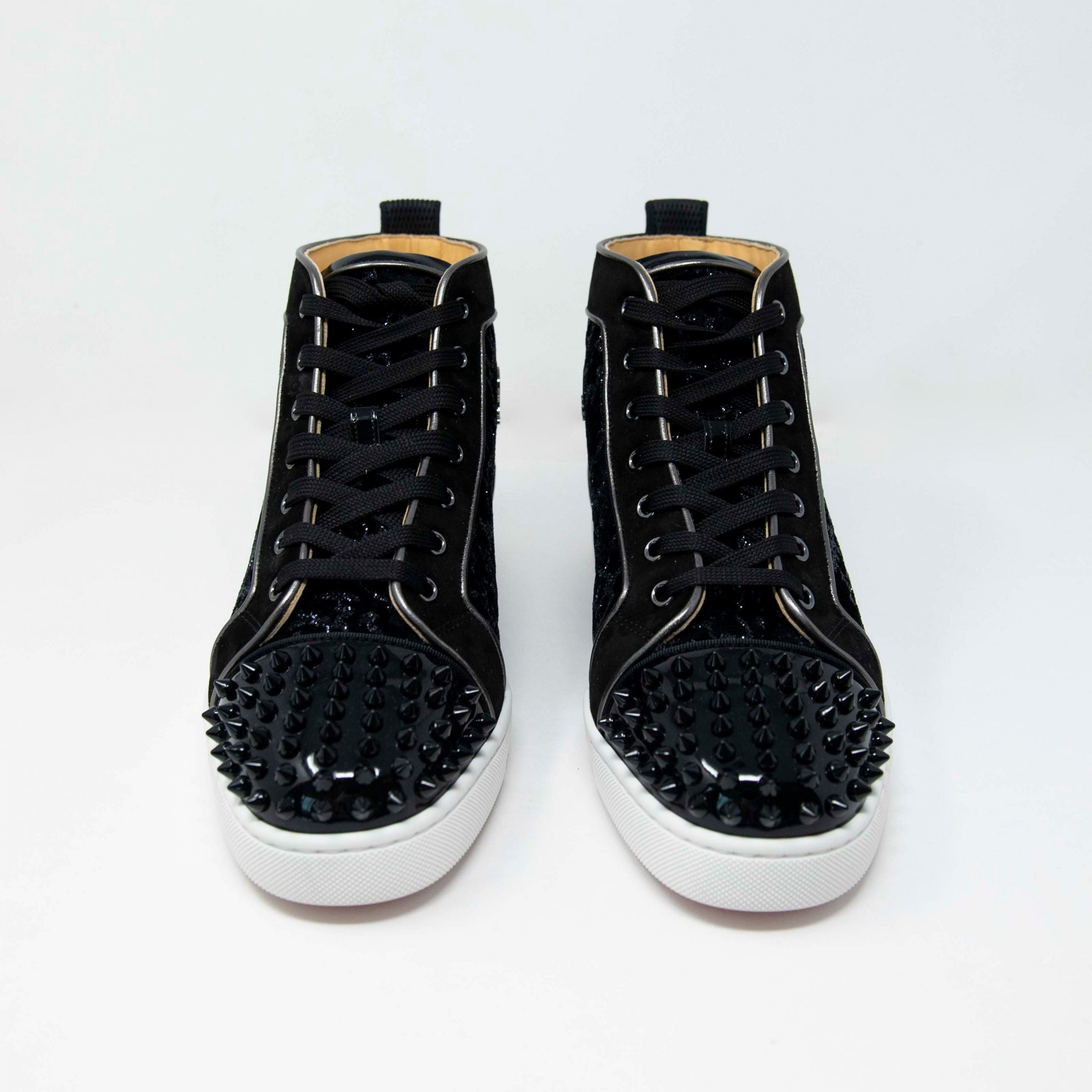 Christian Louboutin Lou Spikes Low-Top Sneakers 41