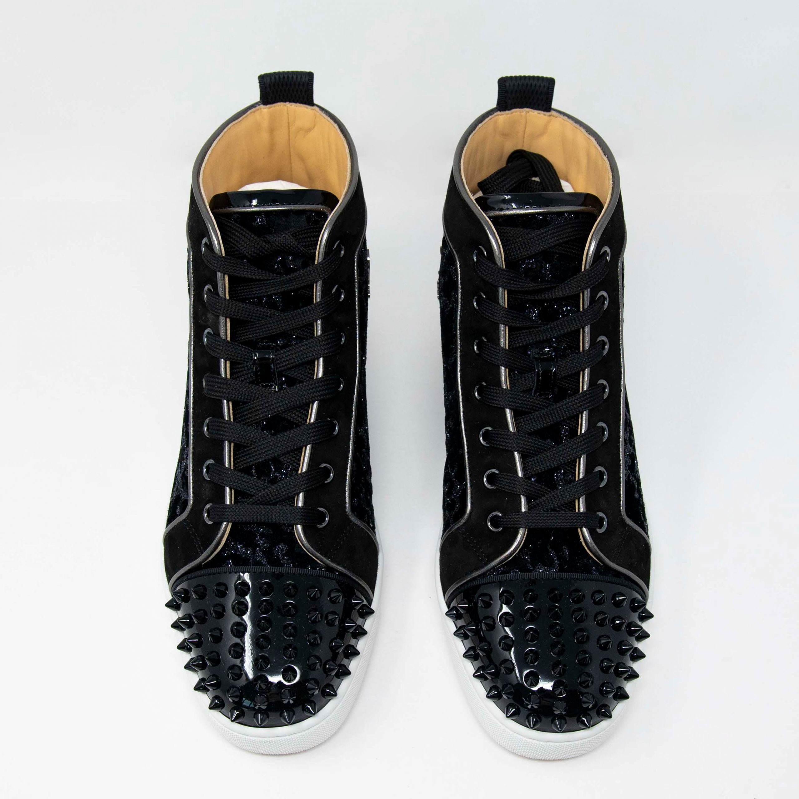 Christian Louboutin Lou Spikes Low-Top Sneakers 41