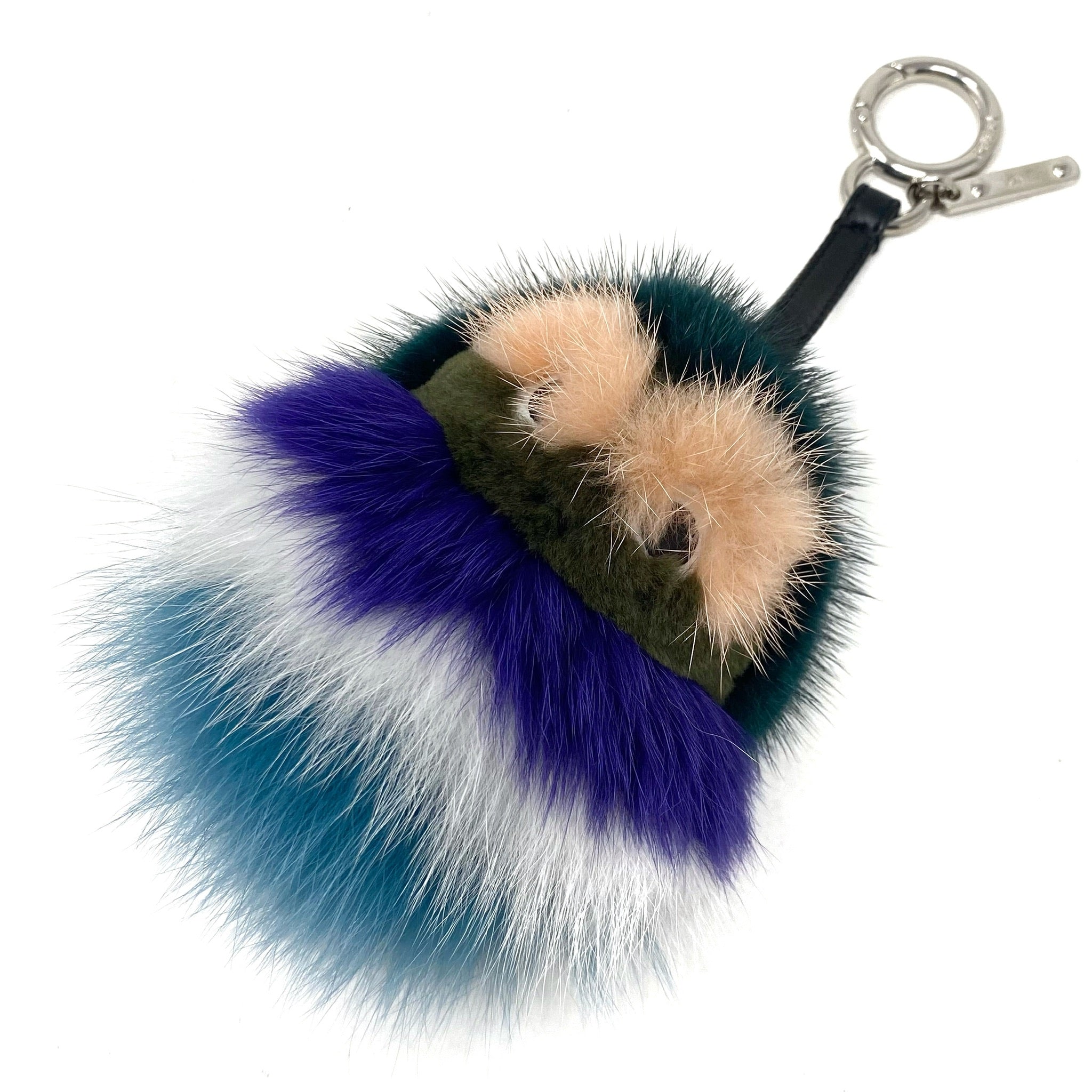Fendi Multicolor Fur Monster Bug Bag Charm