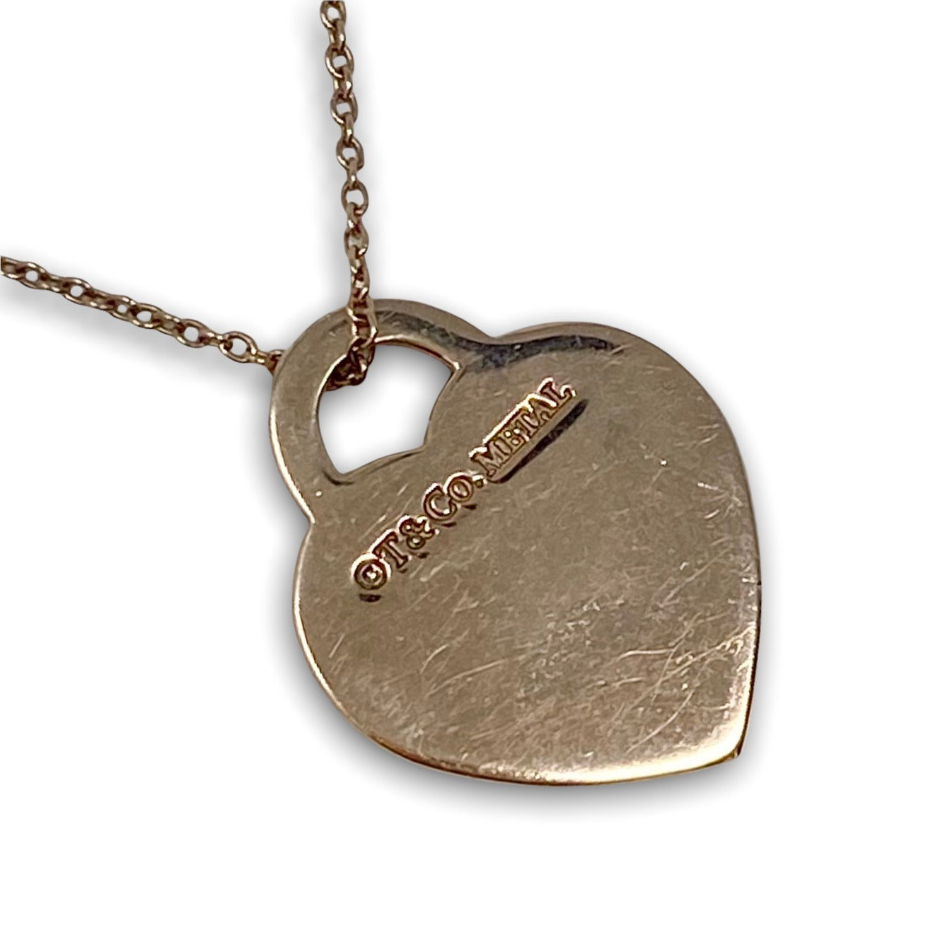 Tiffany & Co Rose Gold Heart Necklace