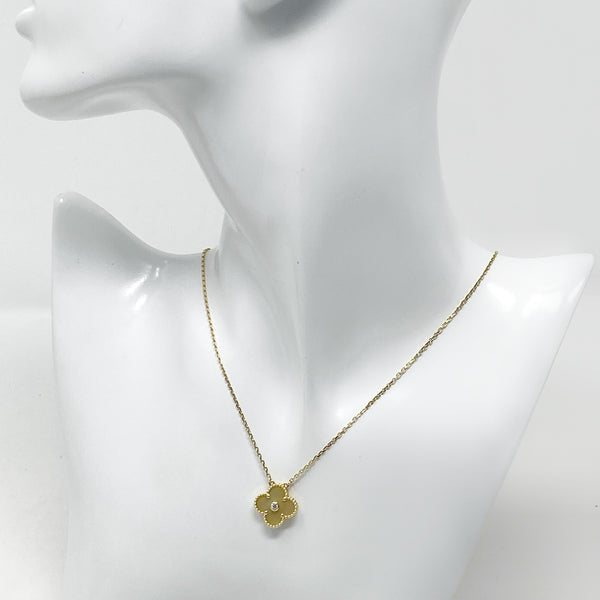 Van Cleef & Arpels Yellow Gold Vintage Alhambra Necklace | Van Cleef &  Arpels | Buy at TrueFacet