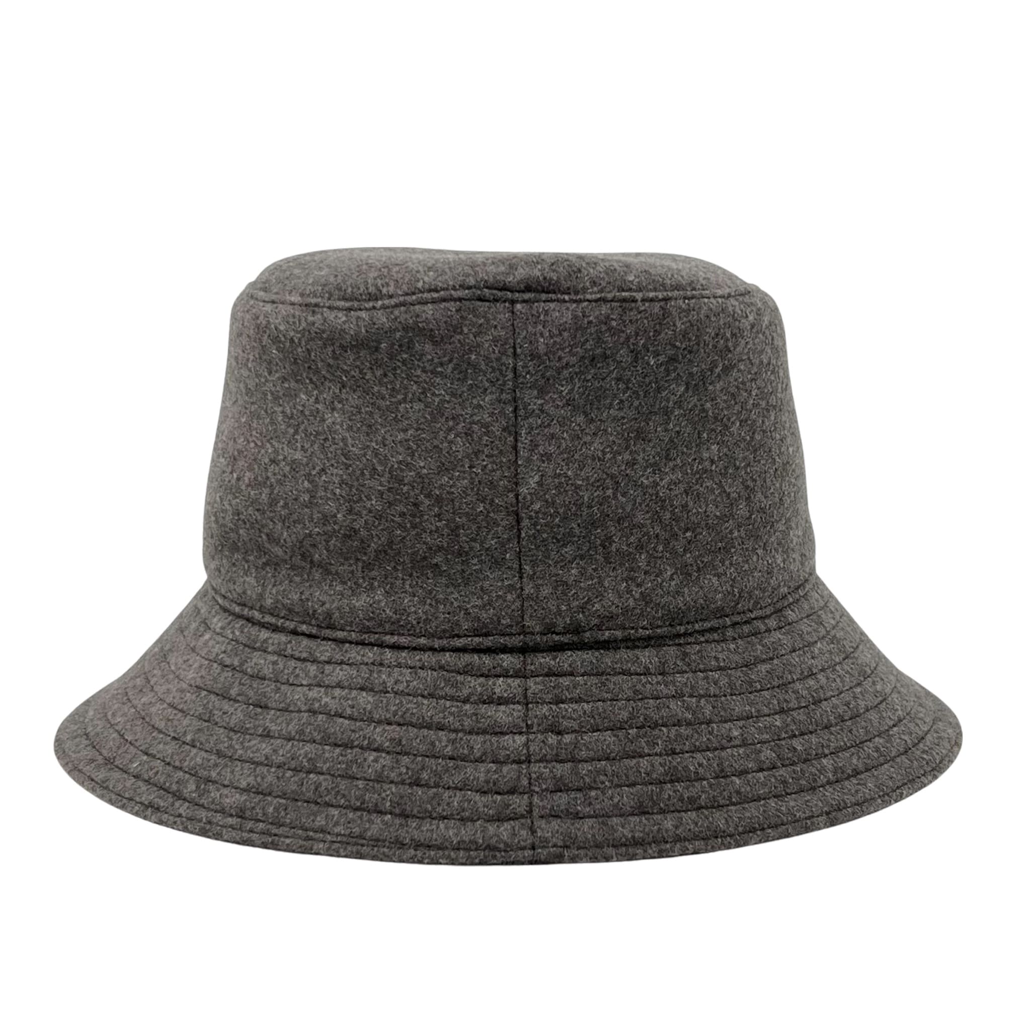 Hermes Grey Wool Balade Bucket Hat
