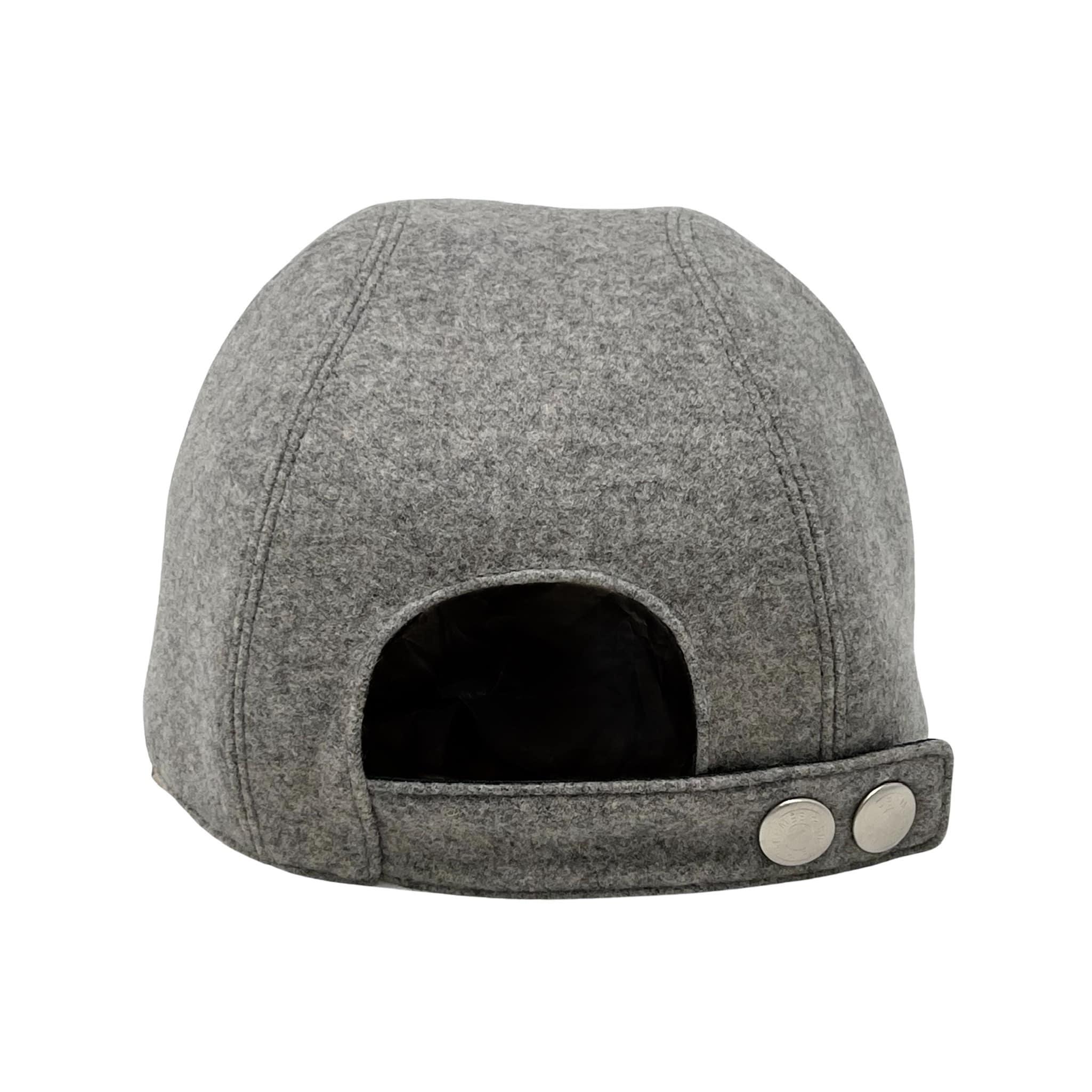 Hermes Gris Cashmere Baseball Hat 57