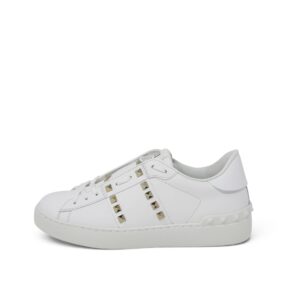 Valentino White Rockstud Untitled Sneakers 38