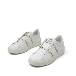 Valentino White Rockstud Untitled Sneakers 38